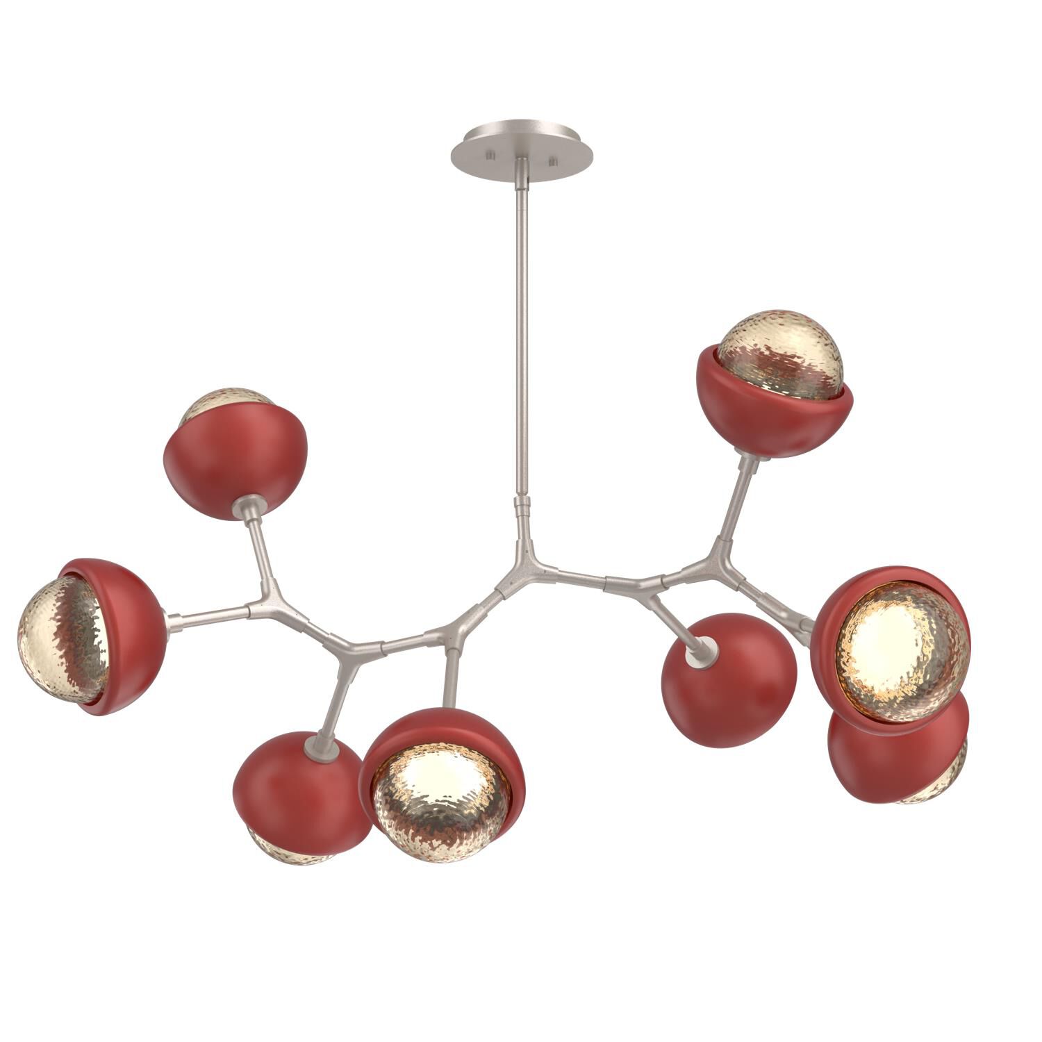 Levi Wilson Cabochon 38 Inch Linear Suspension Light by Hammerton Studio