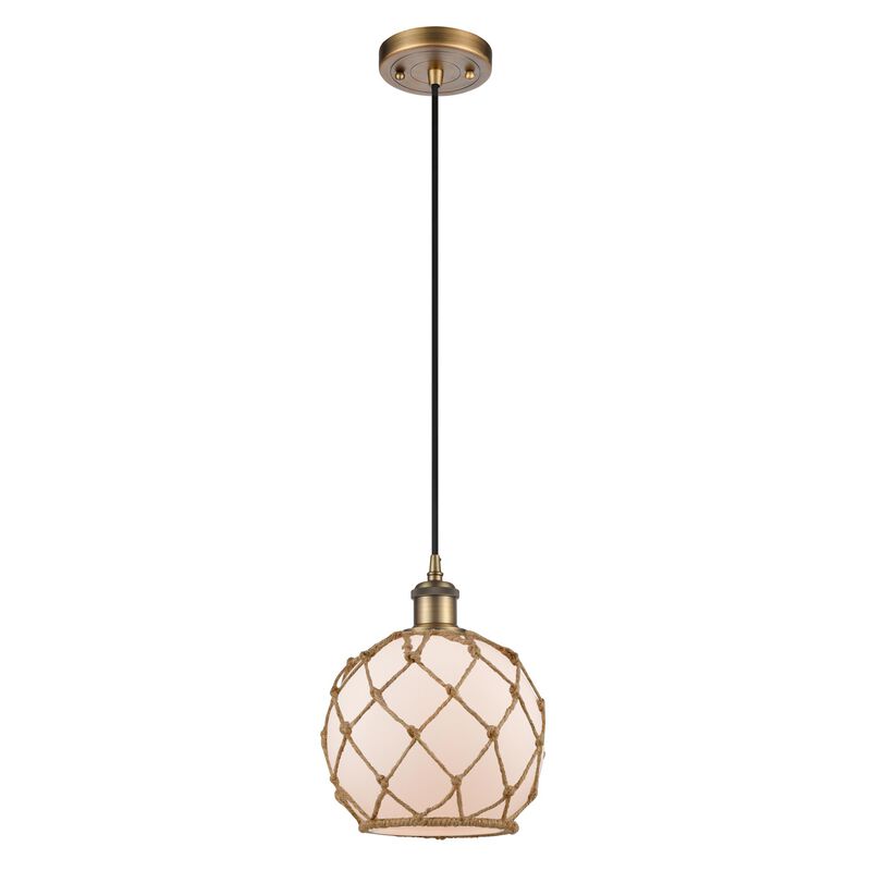 Innovations Lighting Bruno Marashlian Farmhouse Rope 8 Inch Mini Pendant