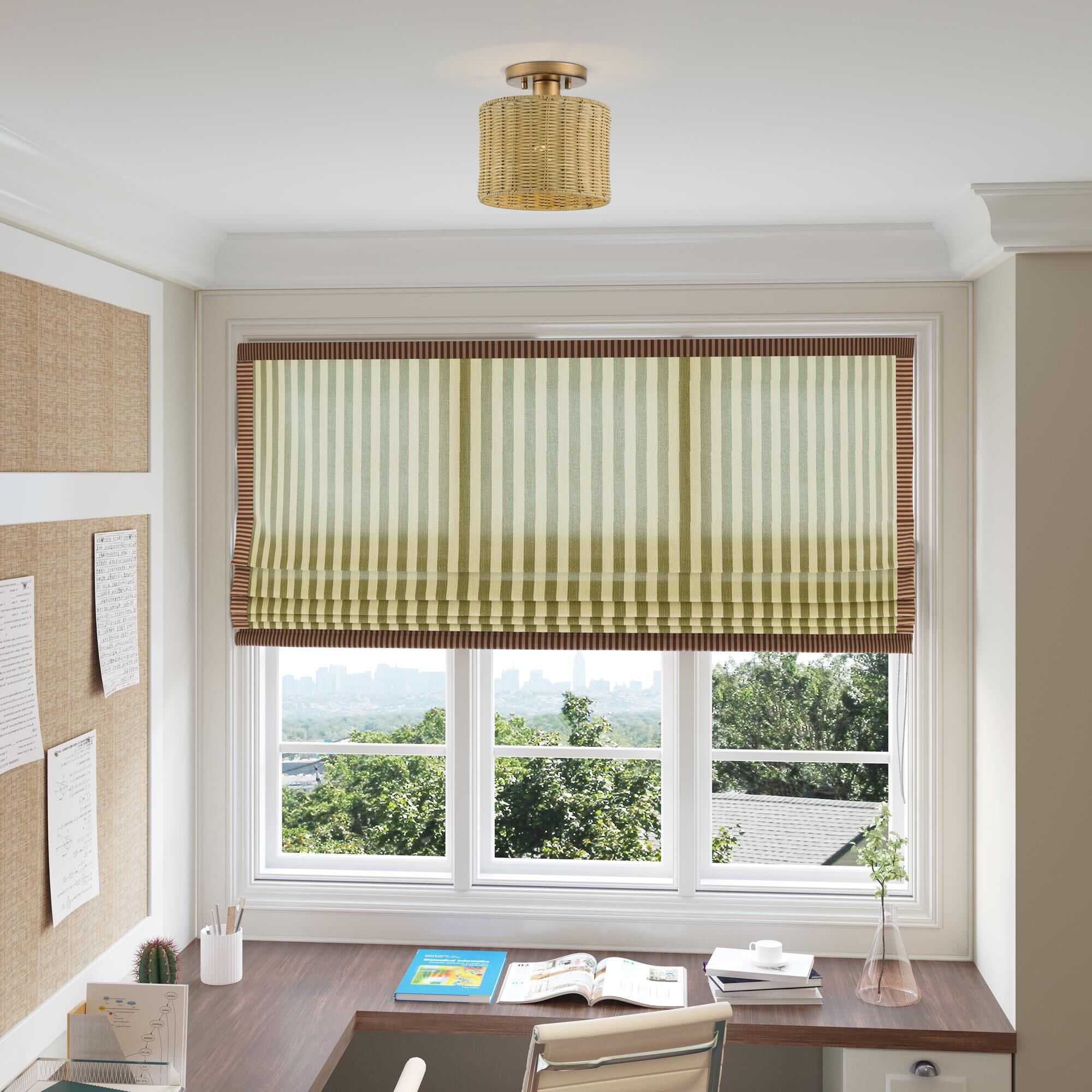 Weavington 9 Inch Semi Flush Mount by Livex Lighting