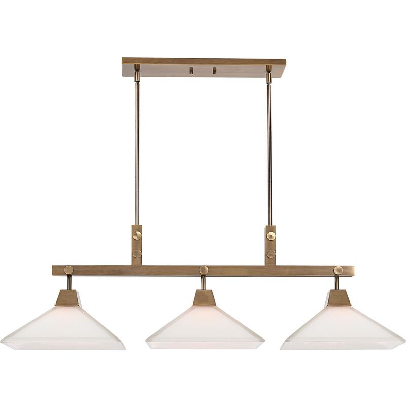Kalizma Home Brookdale 43 Inch 3 Light Linear Suspension Light by Uttermost