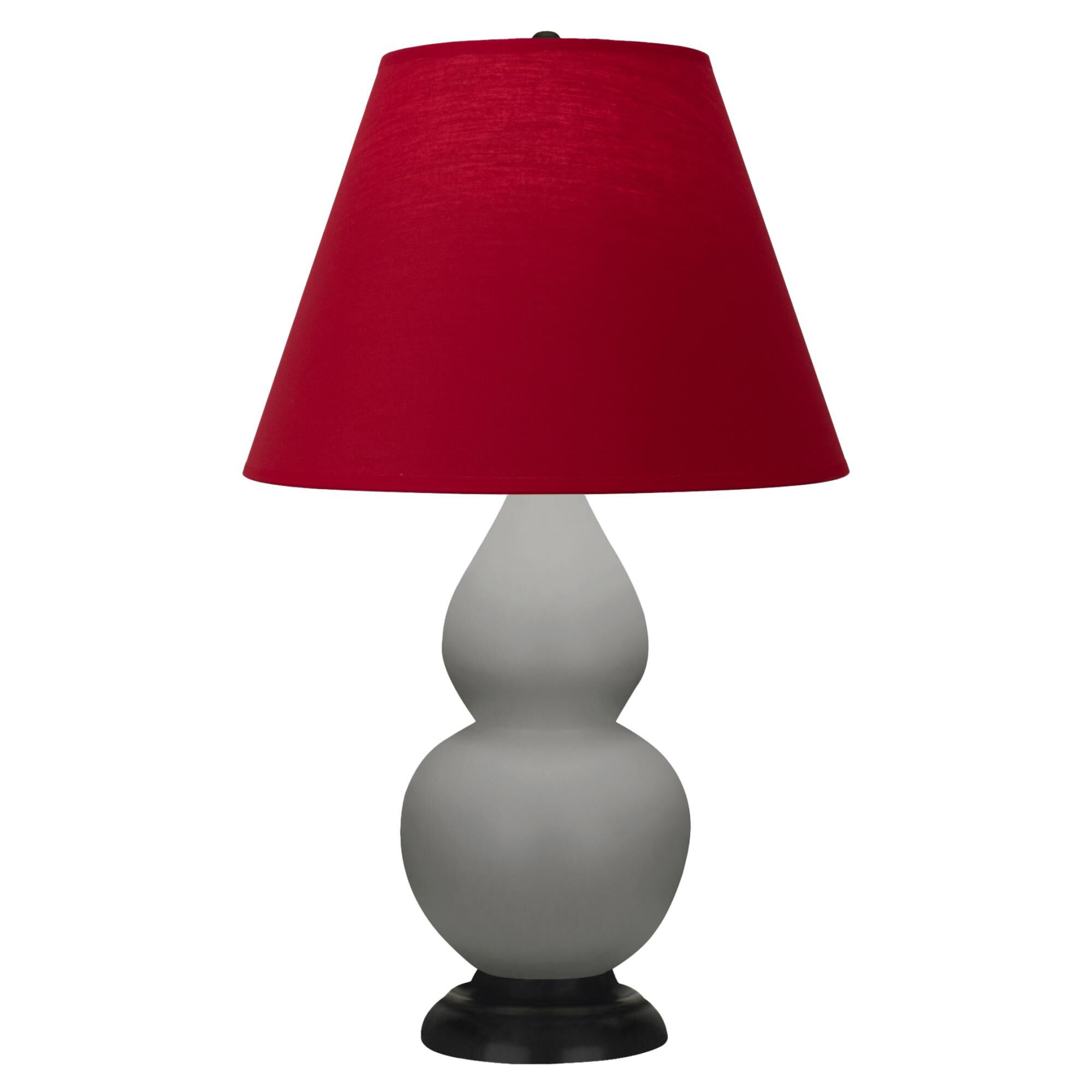 Shown in Matte Smokey Taupe finish and Rose Red with Ink Black Lining Fabric with Bronze shade and Bronze accent