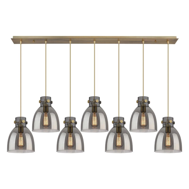 Bruno Marashlian Newton Bell 51 Inch 7 Light Linear Suspension Light by Innovations Lighting