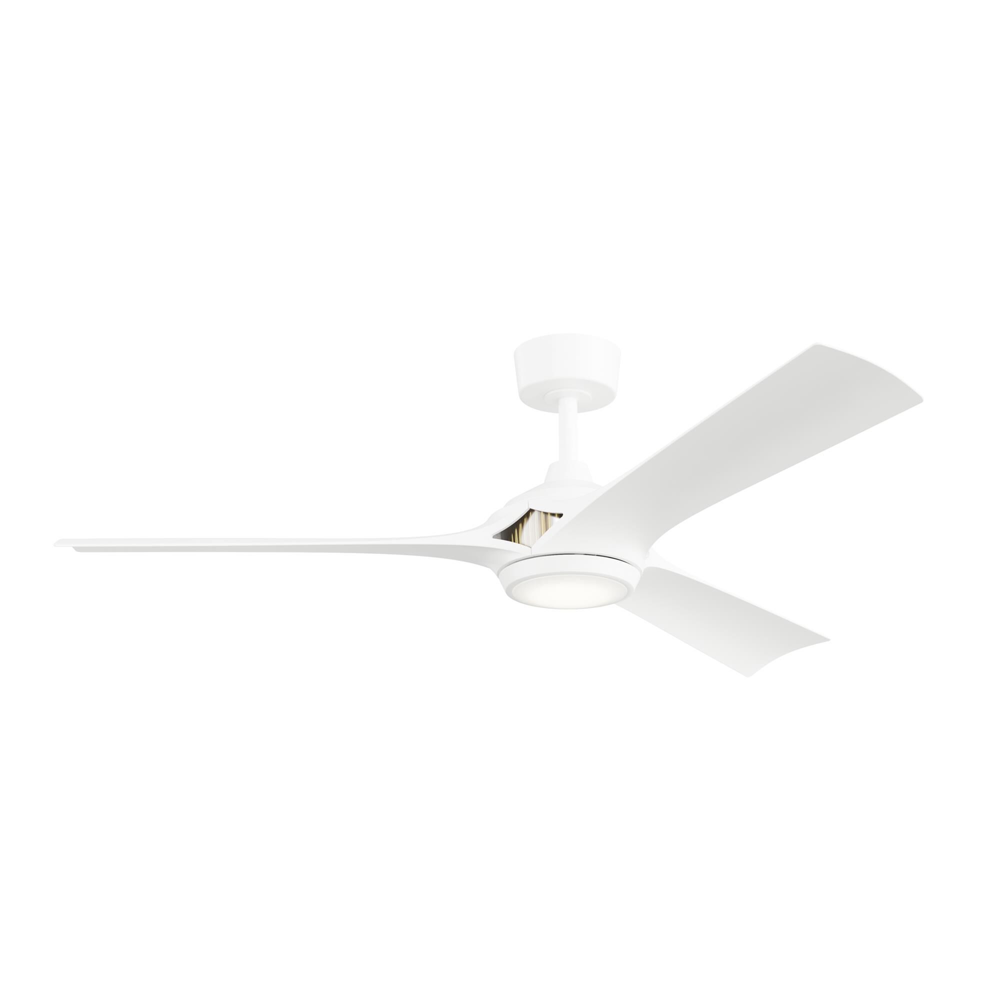 Shown in Matte White finish and White Polycarbonate glass