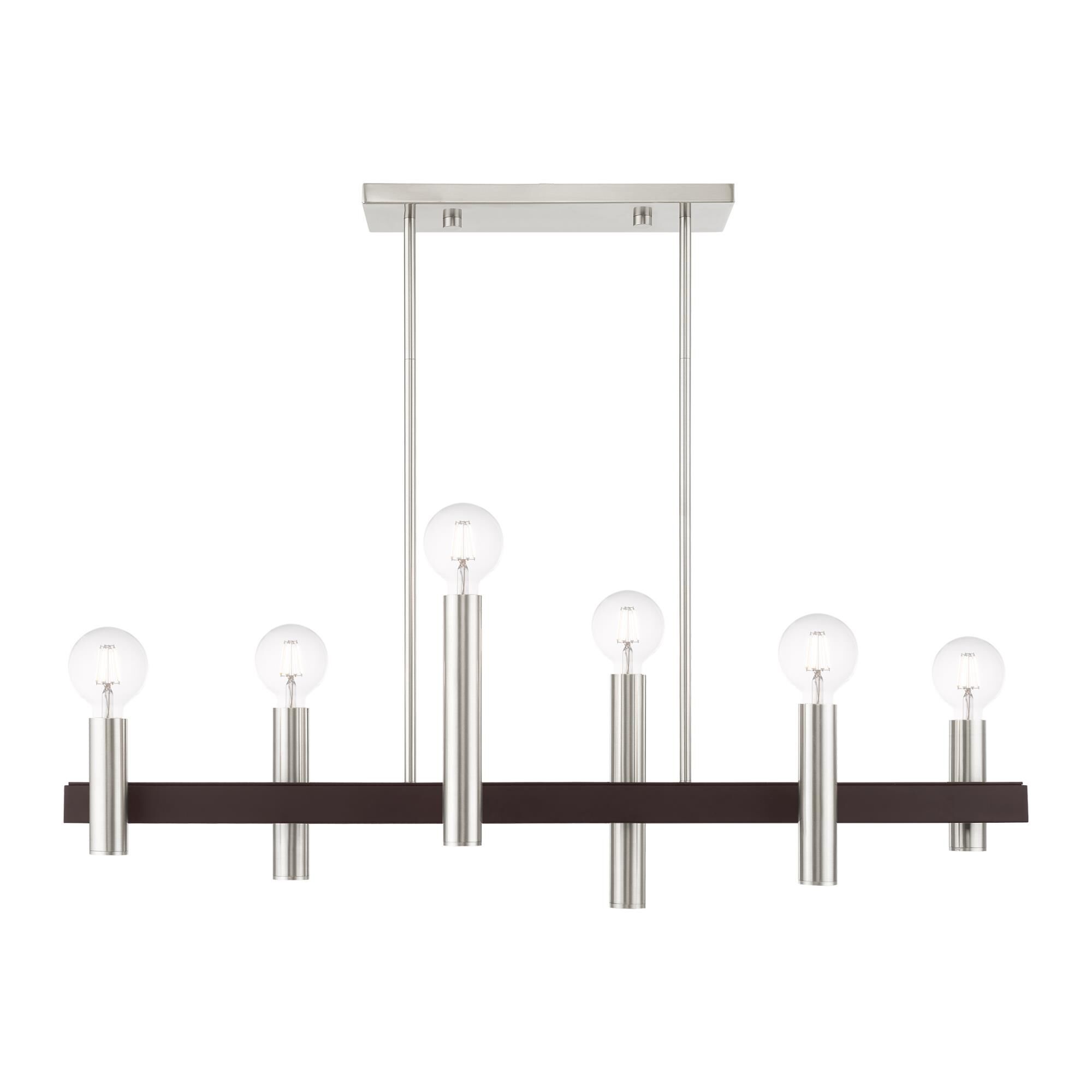 Helsinki 40 Inch 6 Light Linear Suspension Light by Livex Lighting
