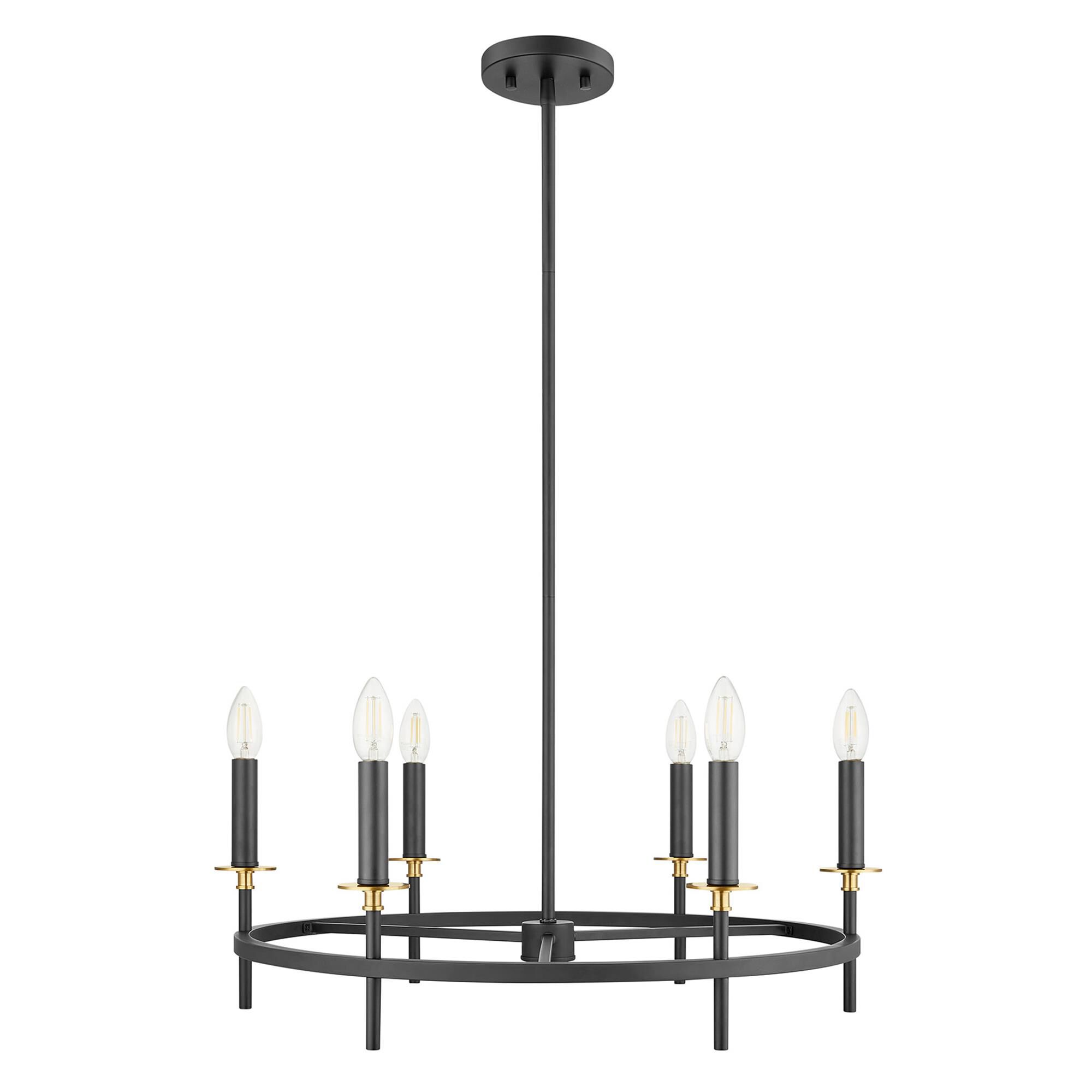 Shown in Matte Black and Natural Brass finish