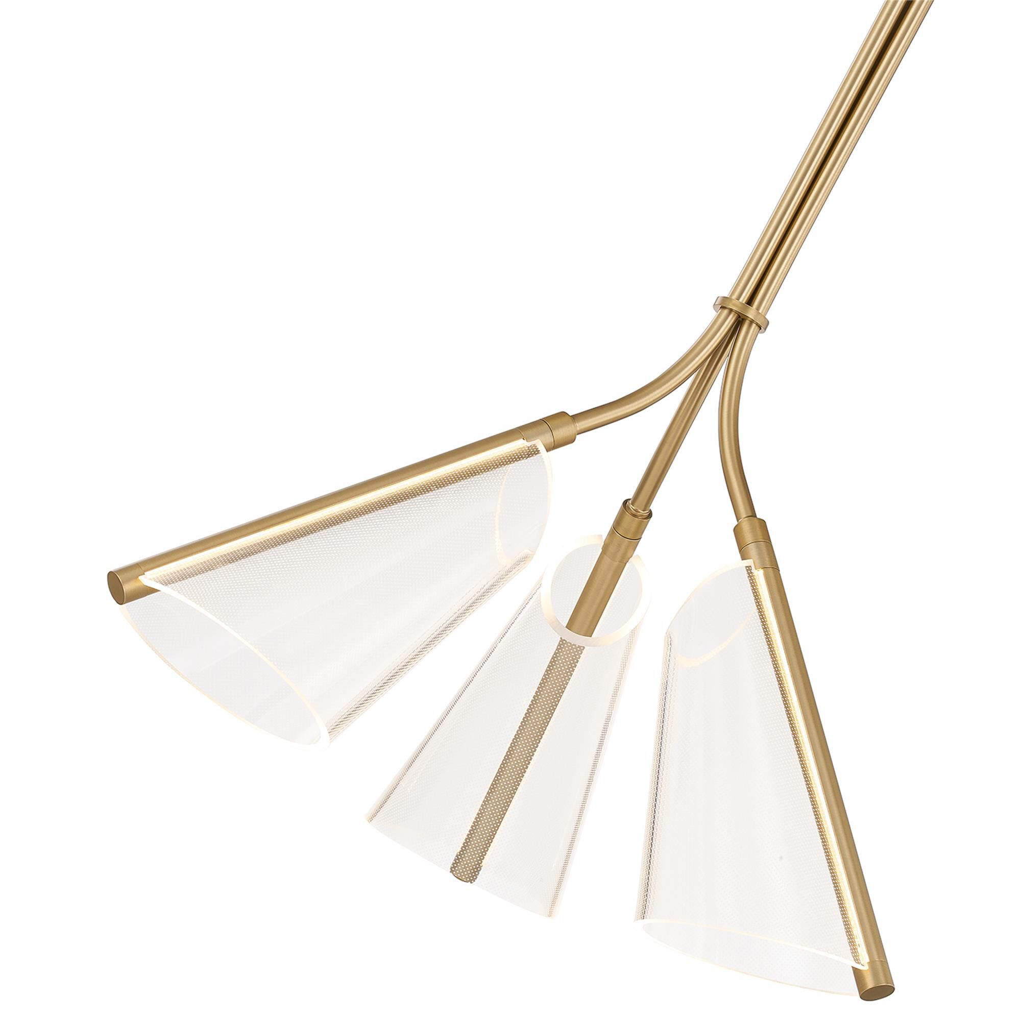 Shown in Brushed Gold finish