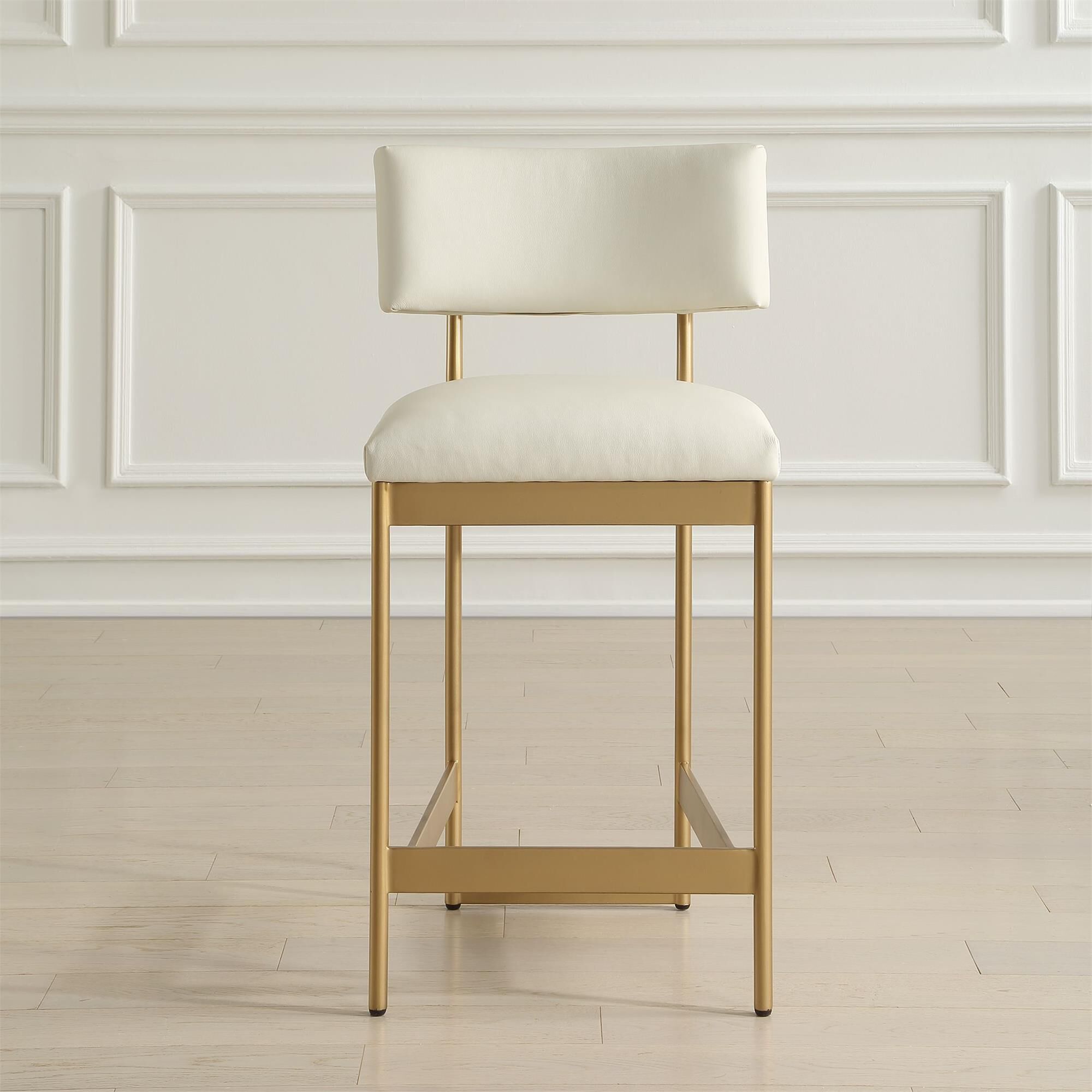 Shown in Brass, White finish