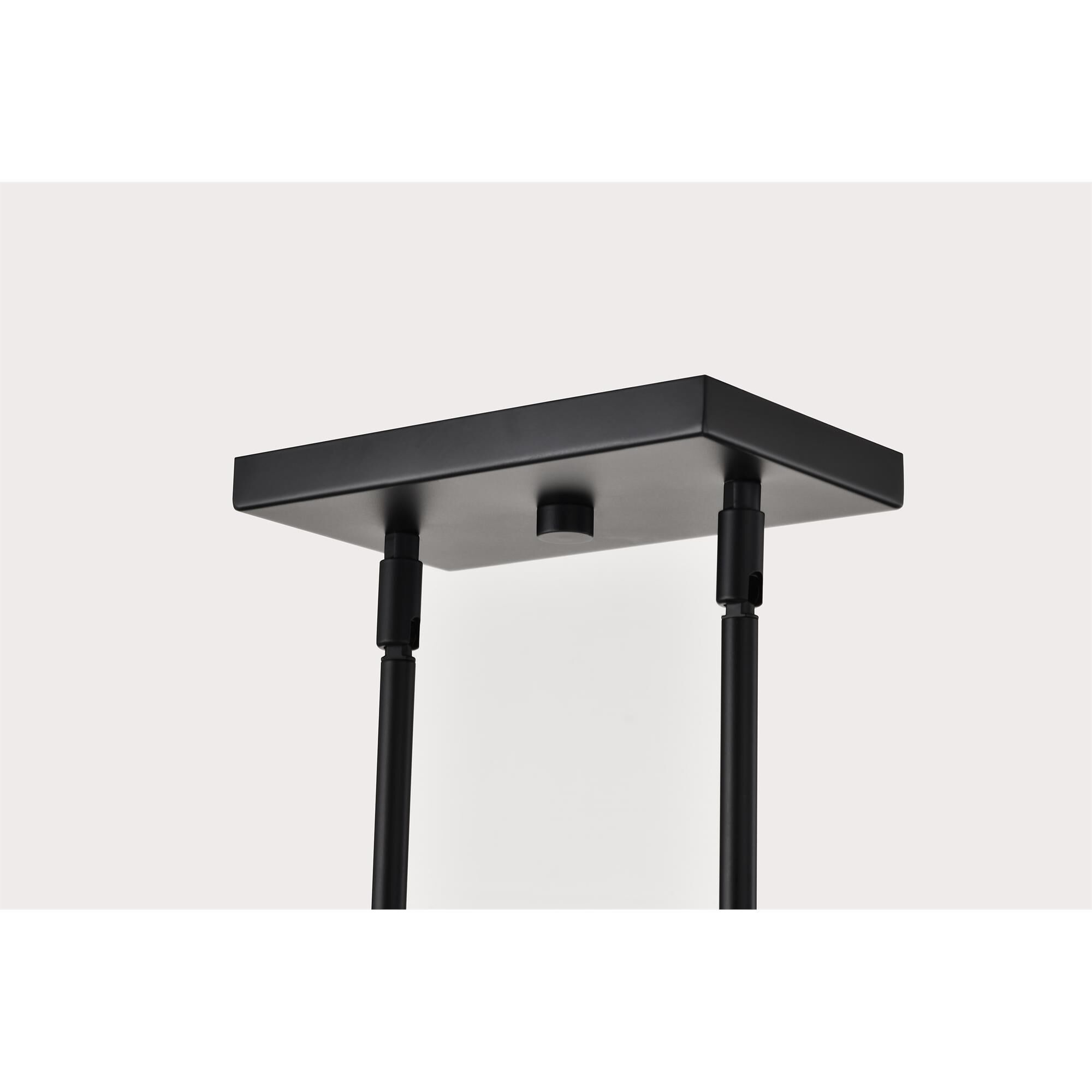 Shown in Matte Black finish and Clear Ribbed glass