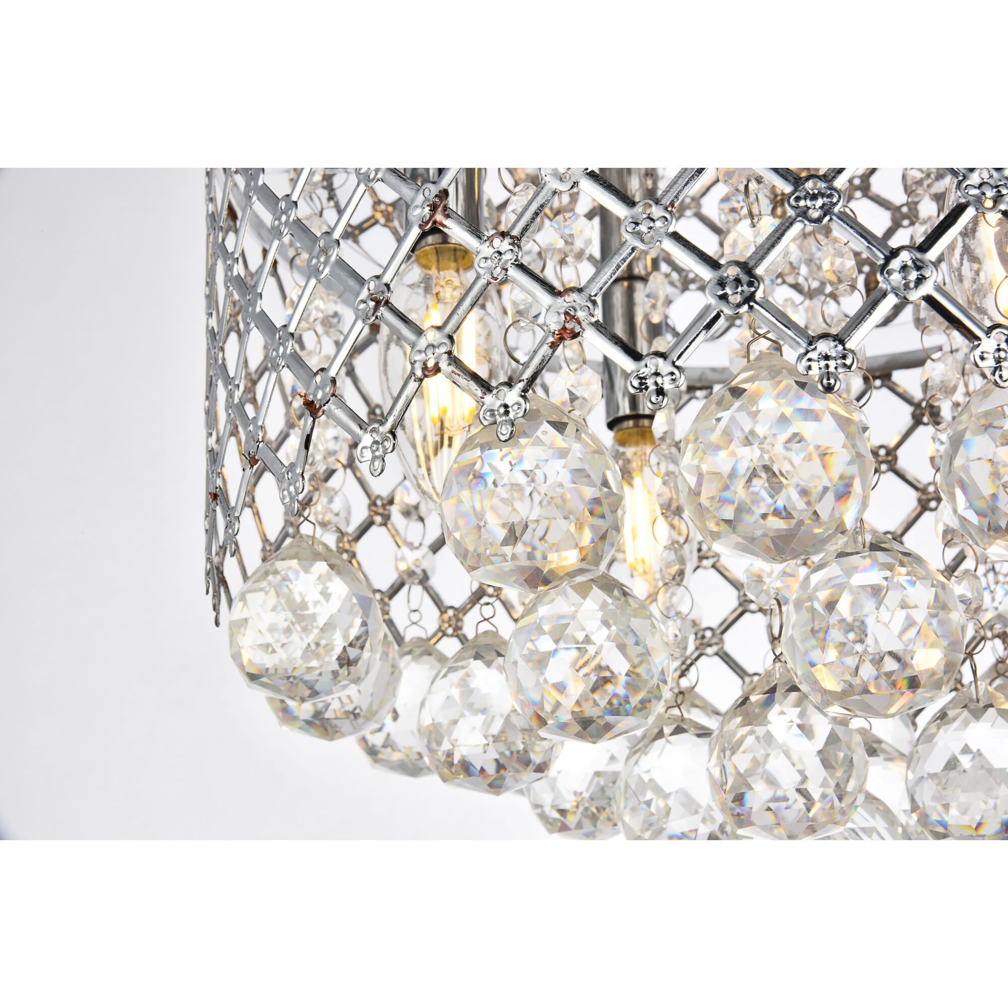 Tully 13 Inch 4 Light Flush Mount by Elegant Lighting