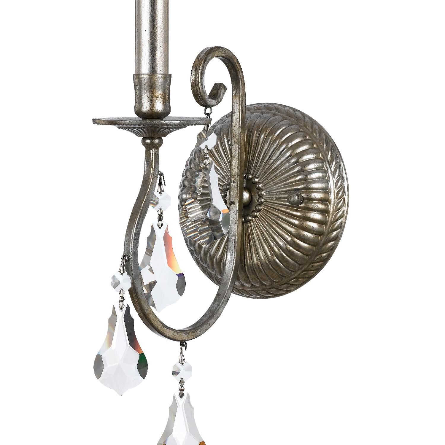 Shown in Olde Silver finish and Swarovski Strass Crystal crystal