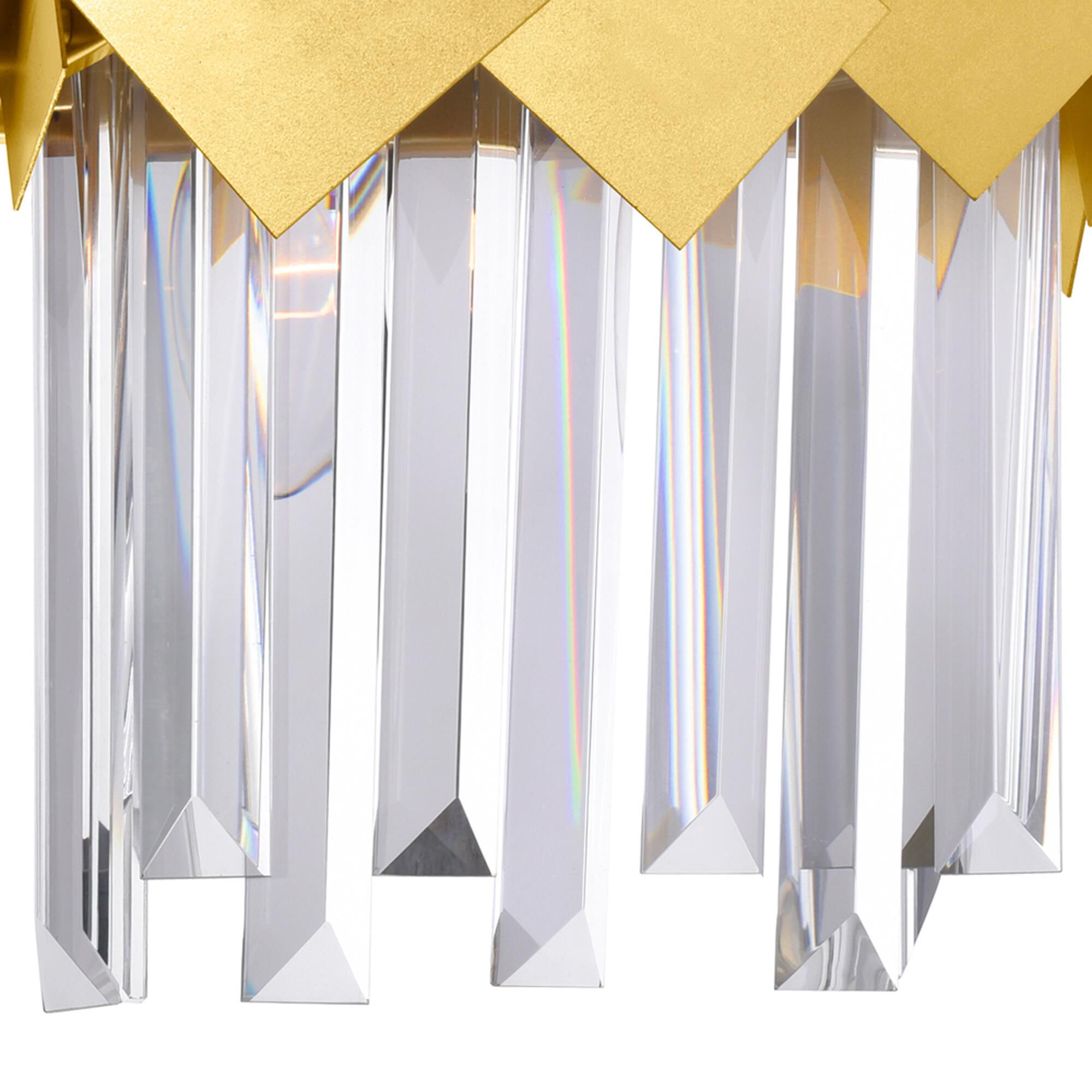 Shown in Medallion Gold finish and K9 Clear crystal