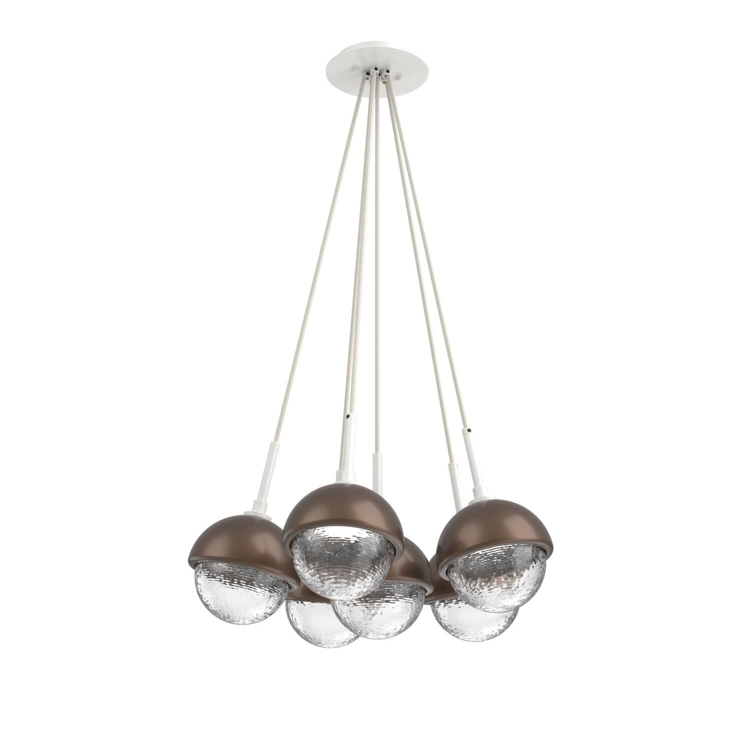 Levi Wilson Cabochon 19 Inch Multi Pendant Light by Hammerton Studio