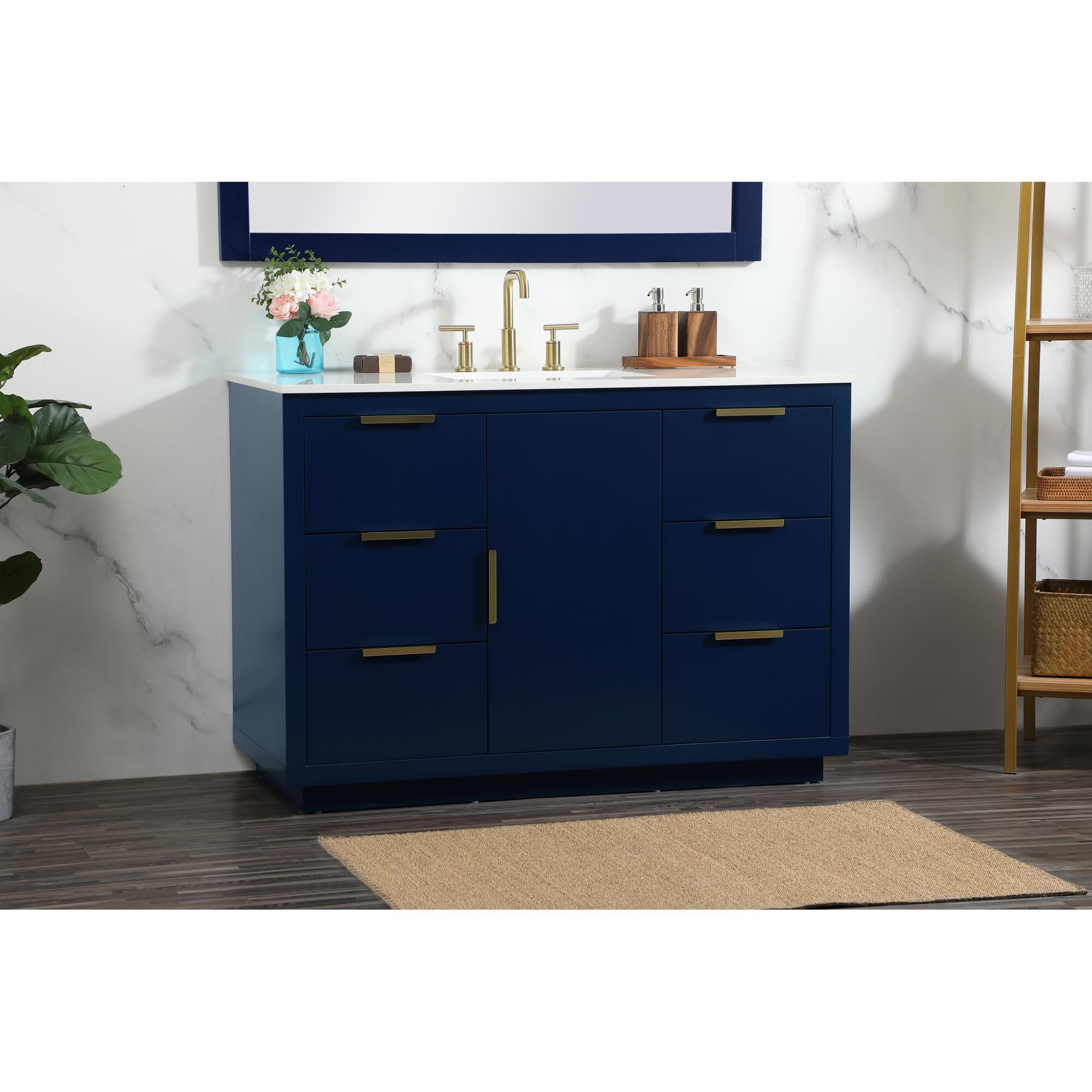 Shown in Blue finish