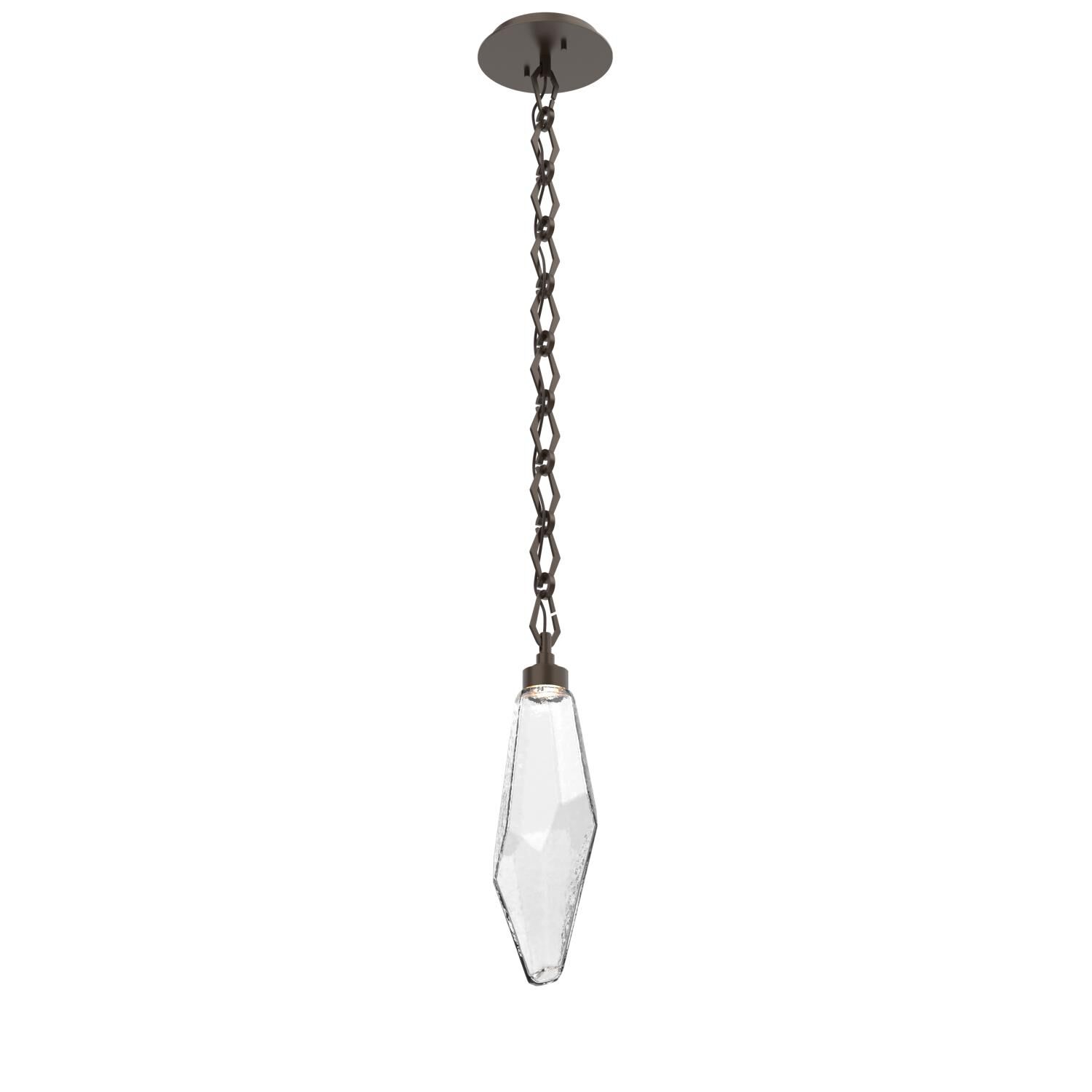Levi Wilson Rock Crystal 6 Inch Mini Pendant by Hammerton Studio