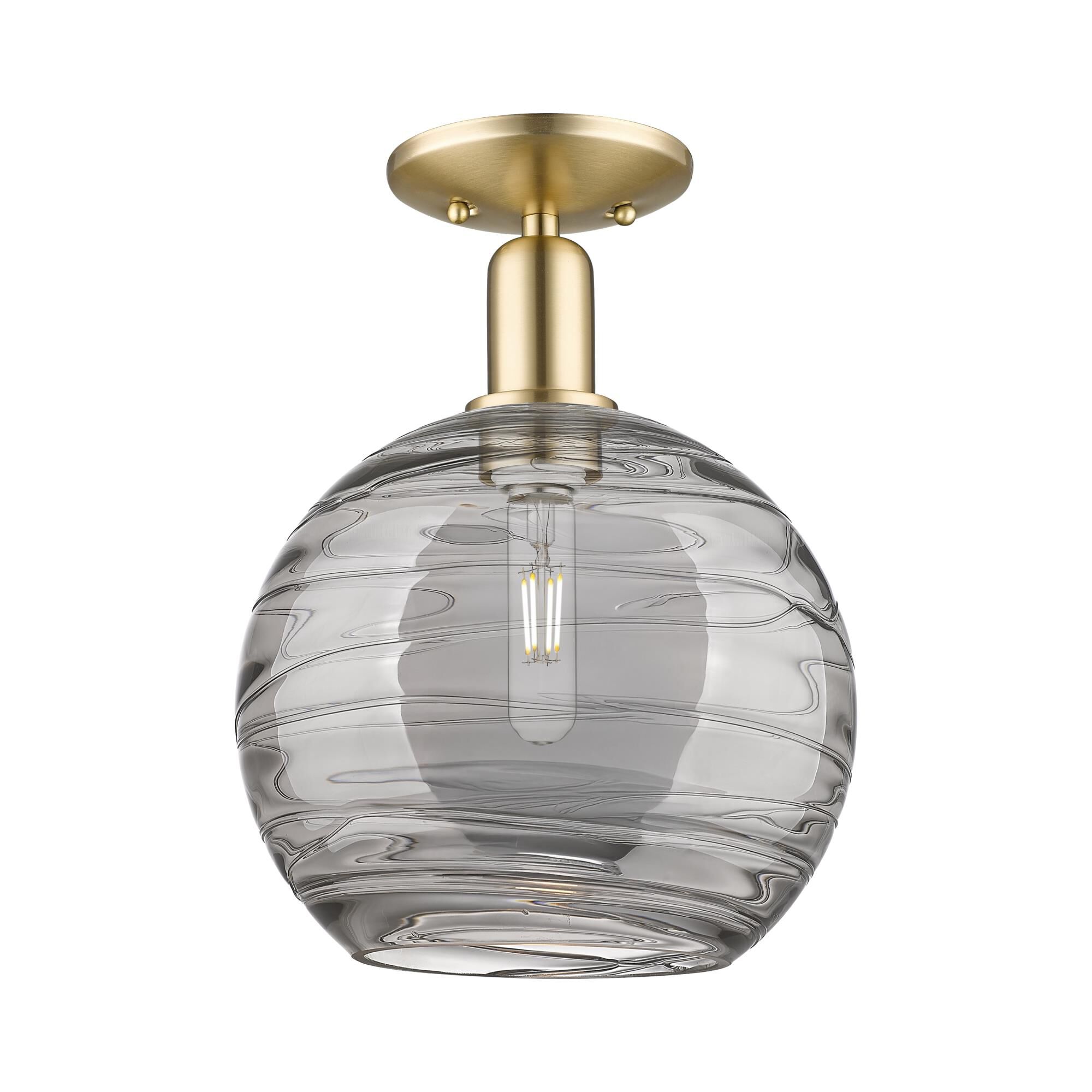 Bruno Marashlian Athens Deco Swirl 10 Inch Semi Flush Mount by Innovations Lighting