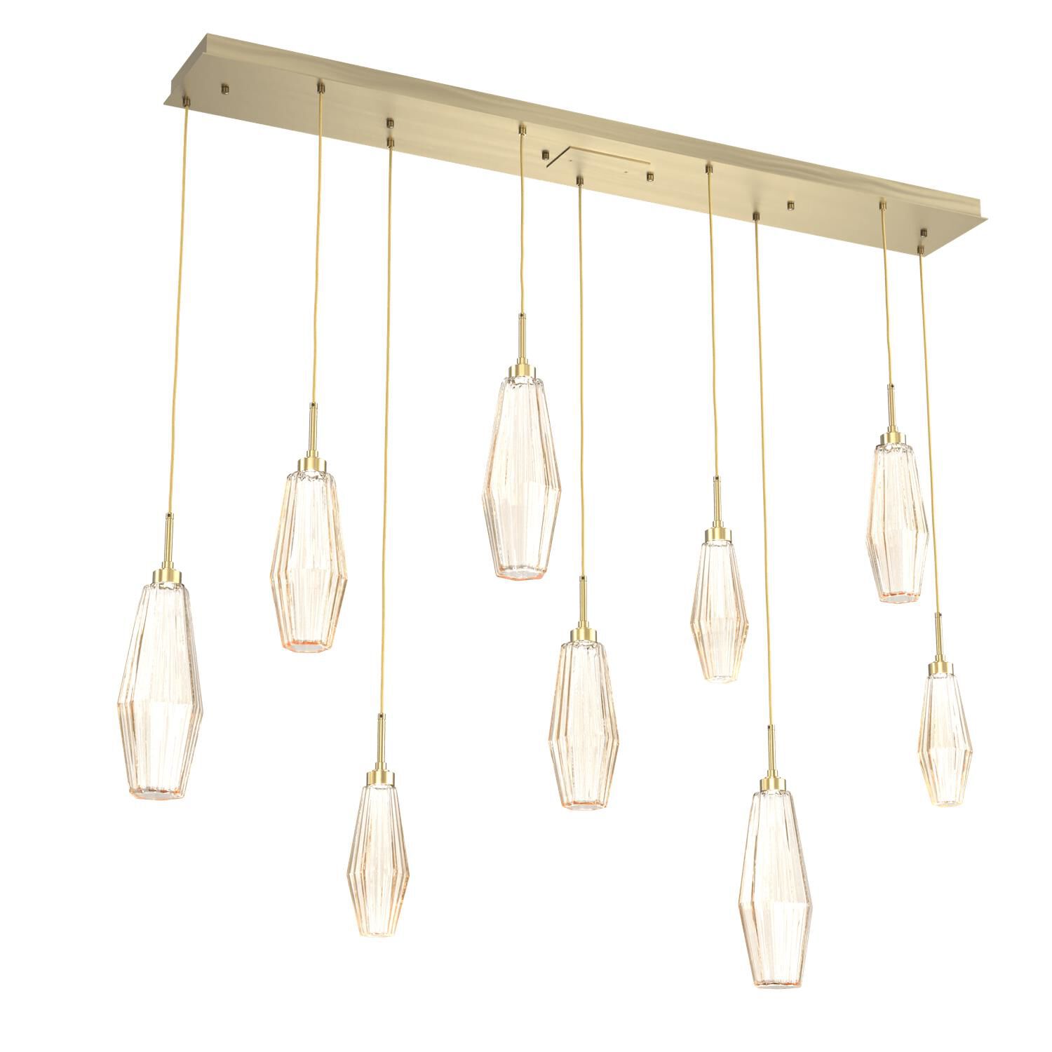 Aalto 64 Inch 9 Light LED Linear Suspension Light by Hammerton Studio
