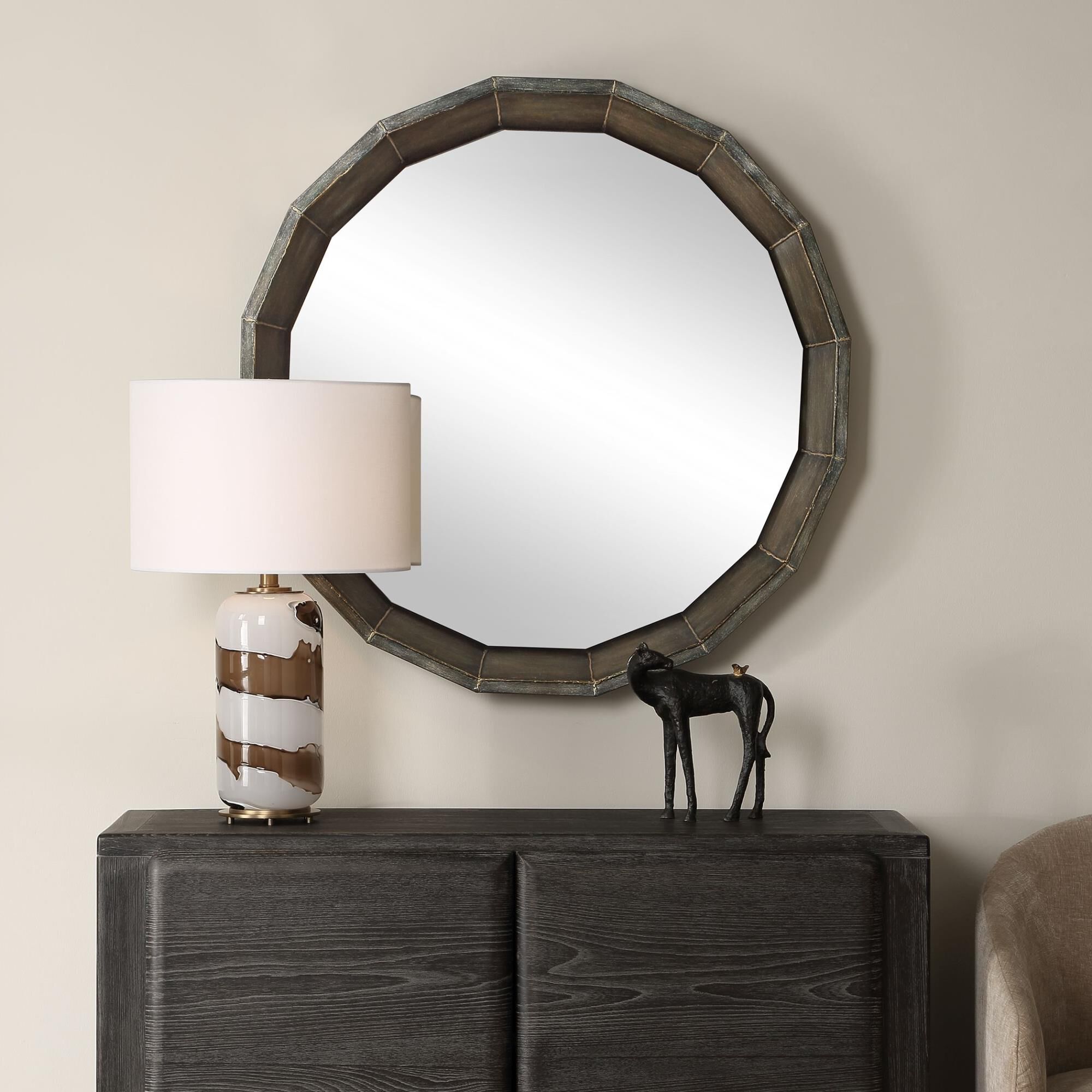 John Kowalski Neve 34 Inch Decorative Mirror by Uttermost