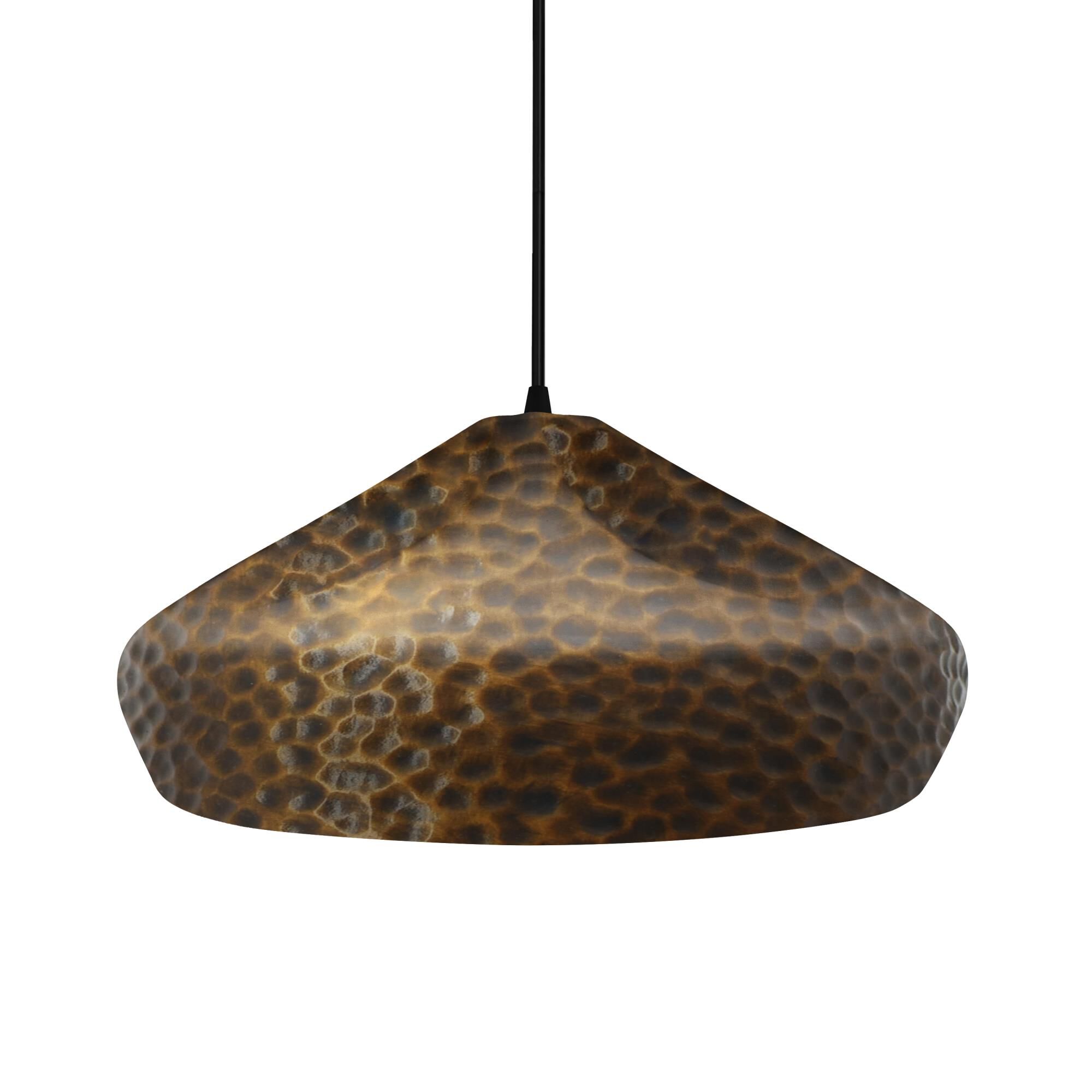 Radiance Crease 15 Inch Large Pendant by Justice Design Group
