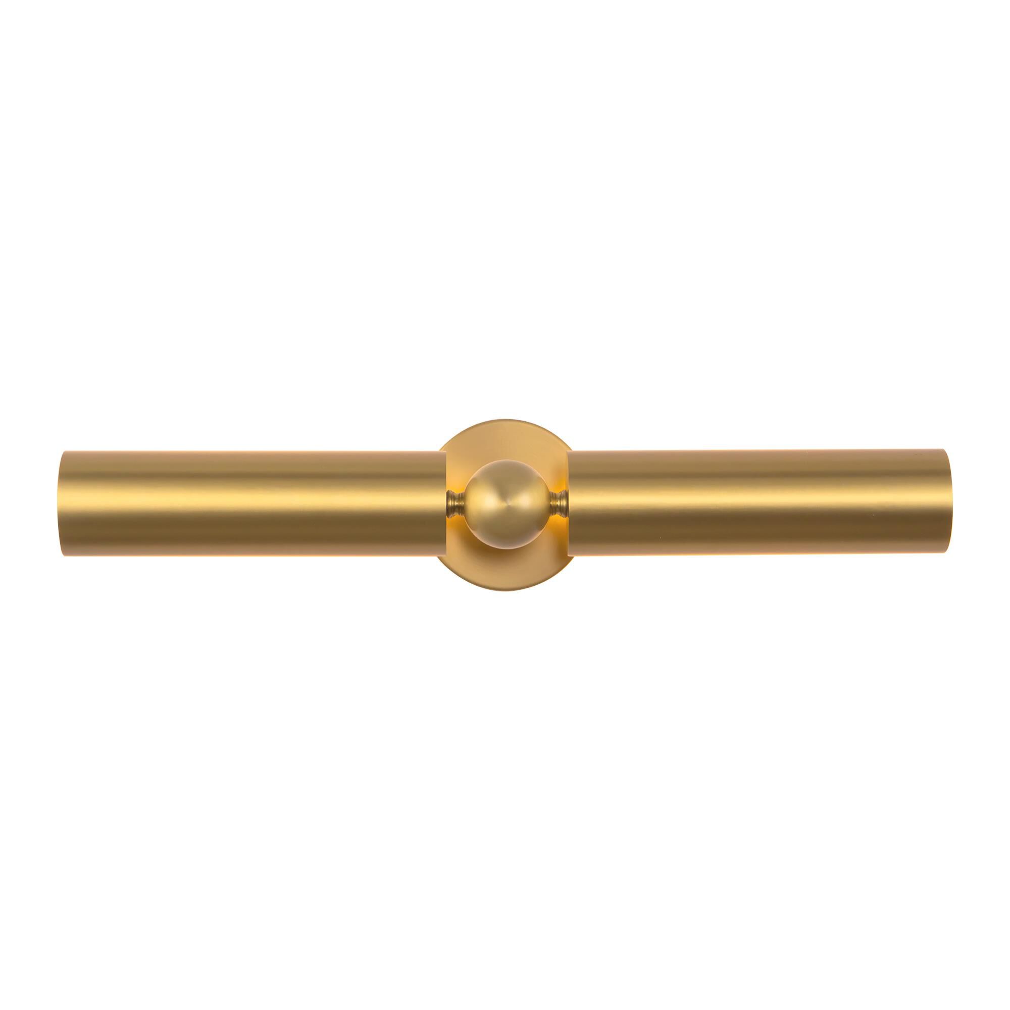 Shown in Brushed Gold finish and Steel shade