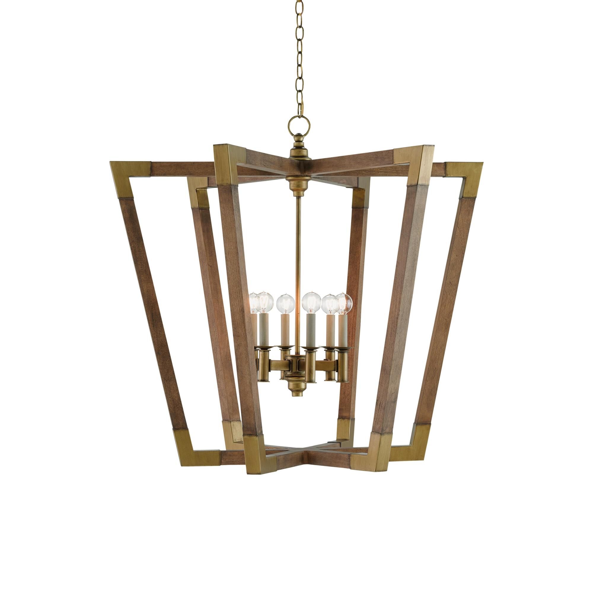 Bastian Chandelier 6 Light Chandelier by Currey and Company