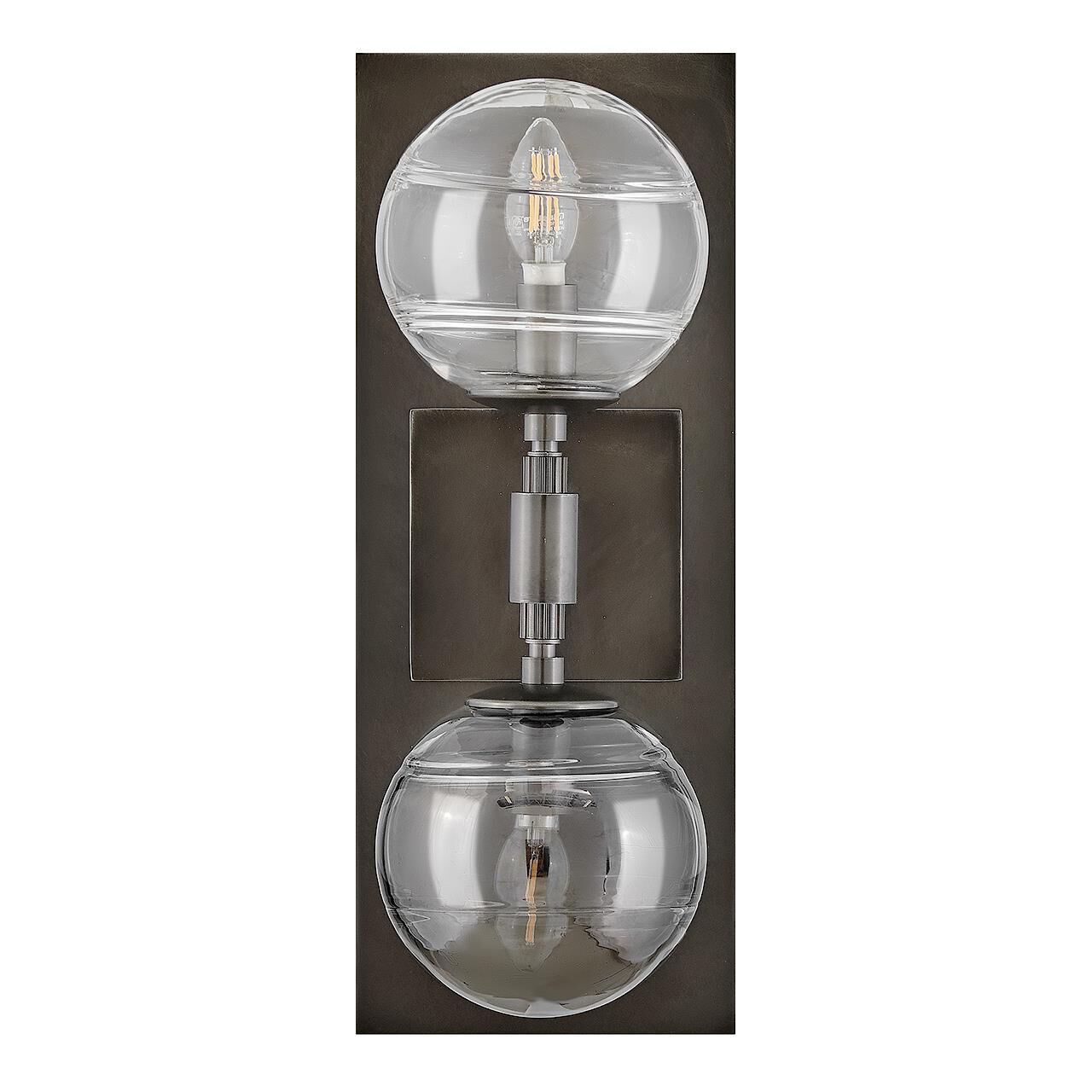 Shown in Black Oxide finish and Multi-Colored Swirl glass