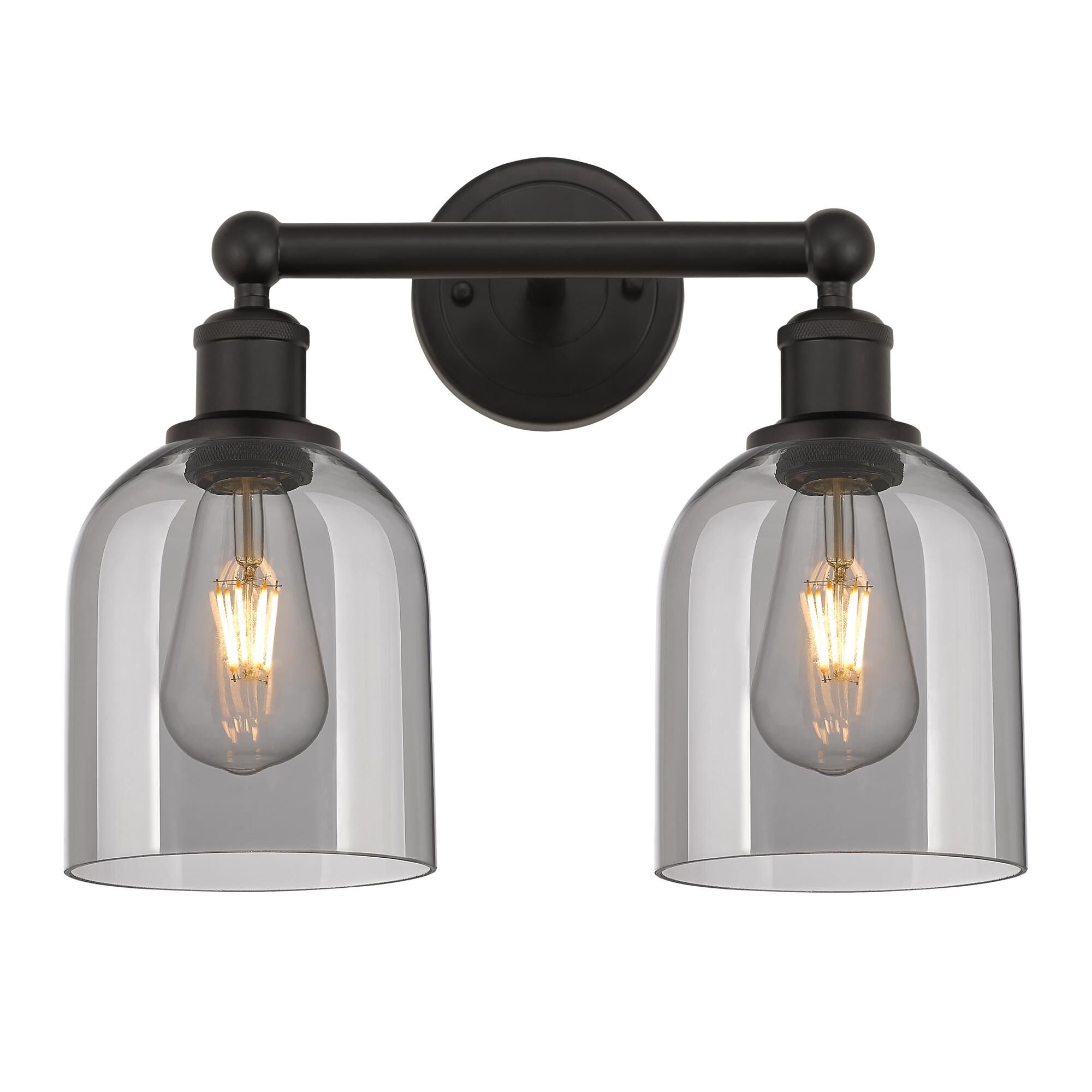 Shown in Oil Rubbed Bronze finish and Light Smoke glass