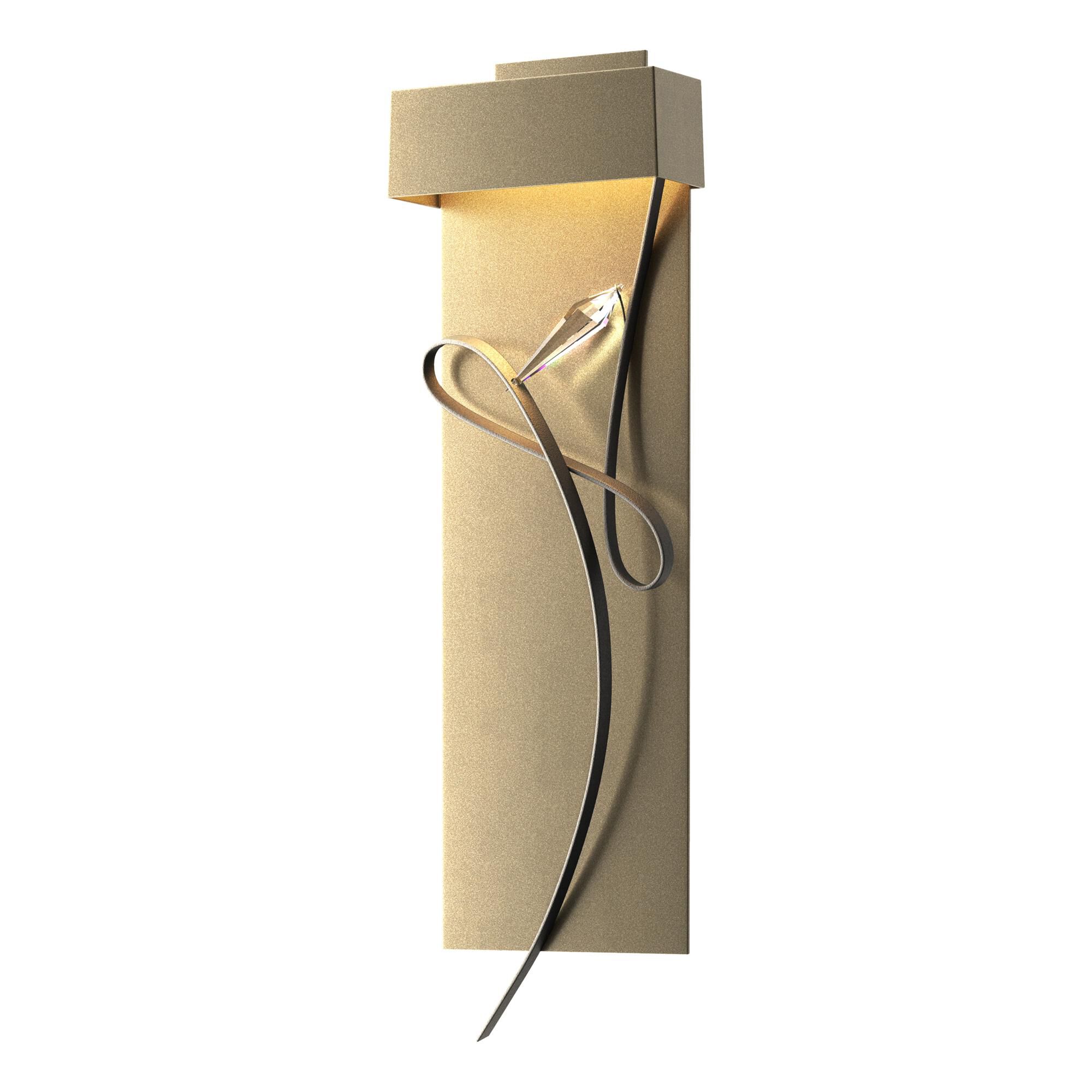 Shown in Soft Gold finish and Natural Iron accent
