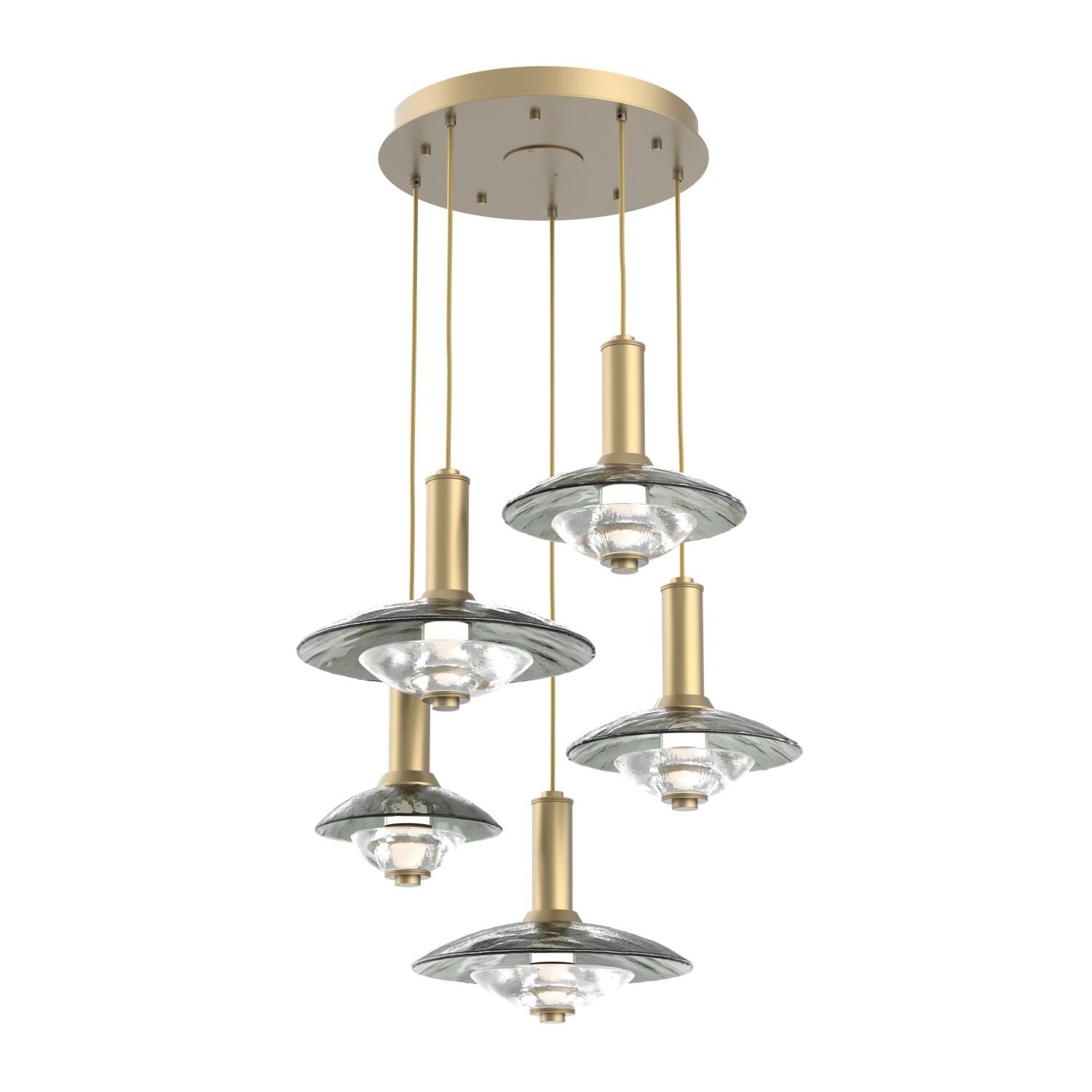 Levi Wilson Cirrus 30 Inch Multi Light Pendant by Hammerton Studio