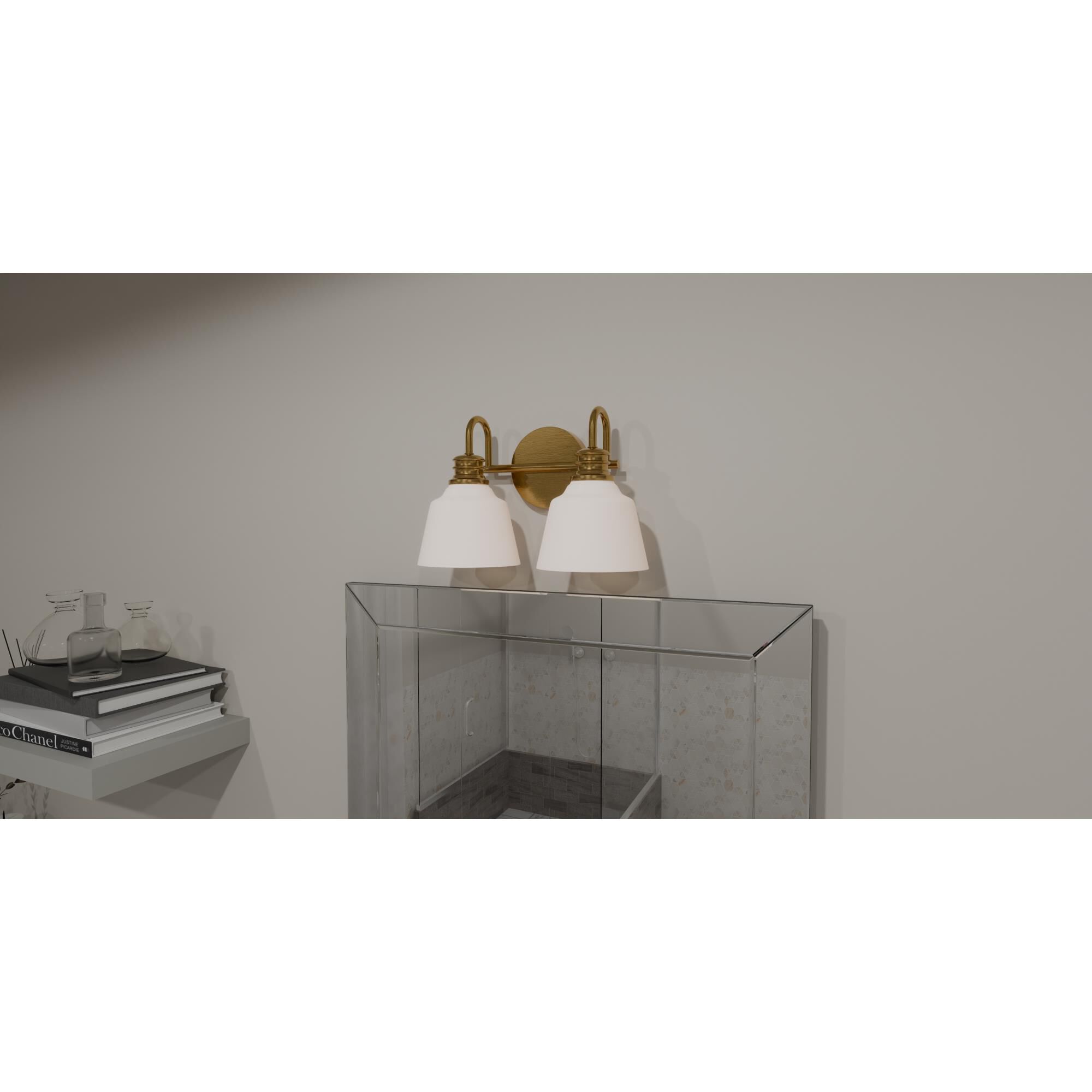 Hinton 14 Inch 2 Light Bath Vanity Light by Quoizel