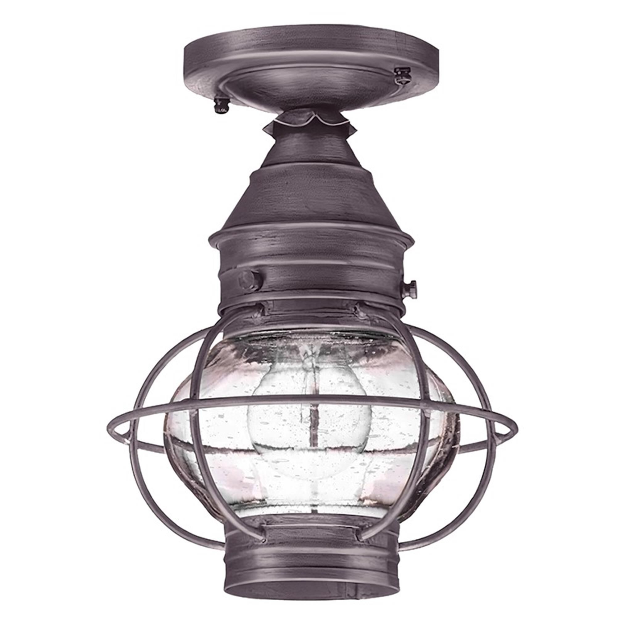 Onion 8 Inch Outdoor Flush Mount,
