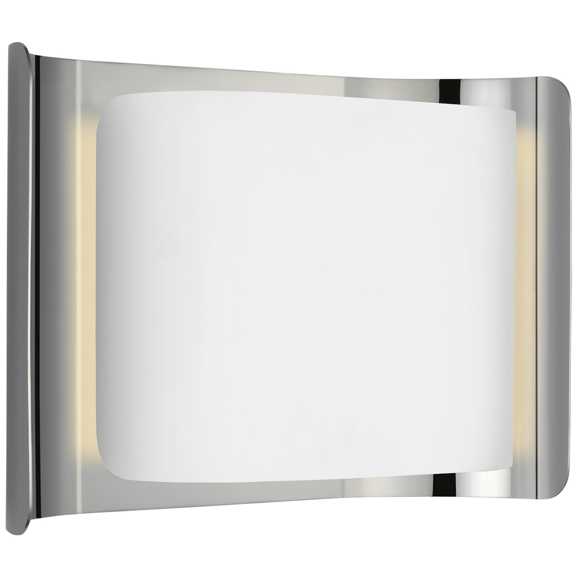 Shown in Polished Nickel and White finish