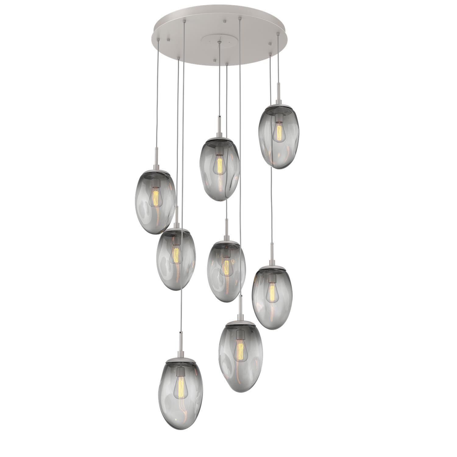 Shown in Metallic Beige Silver finish and Blown Smoke glass