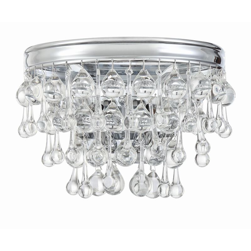 Calypso Small 2 Light Wall Sconce by Crystorama