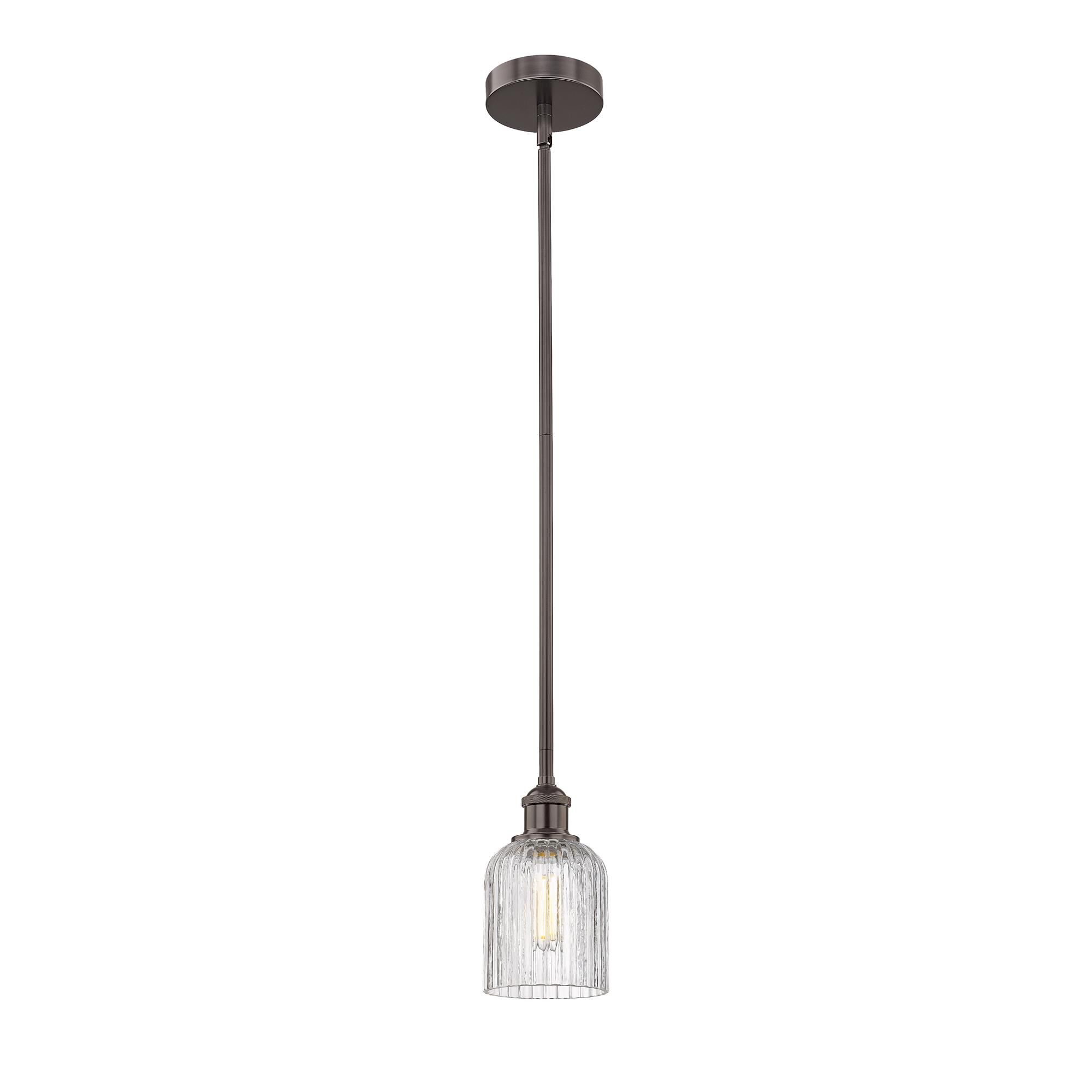 Shown in Oil Rubbed Bronze finish and Clear glass