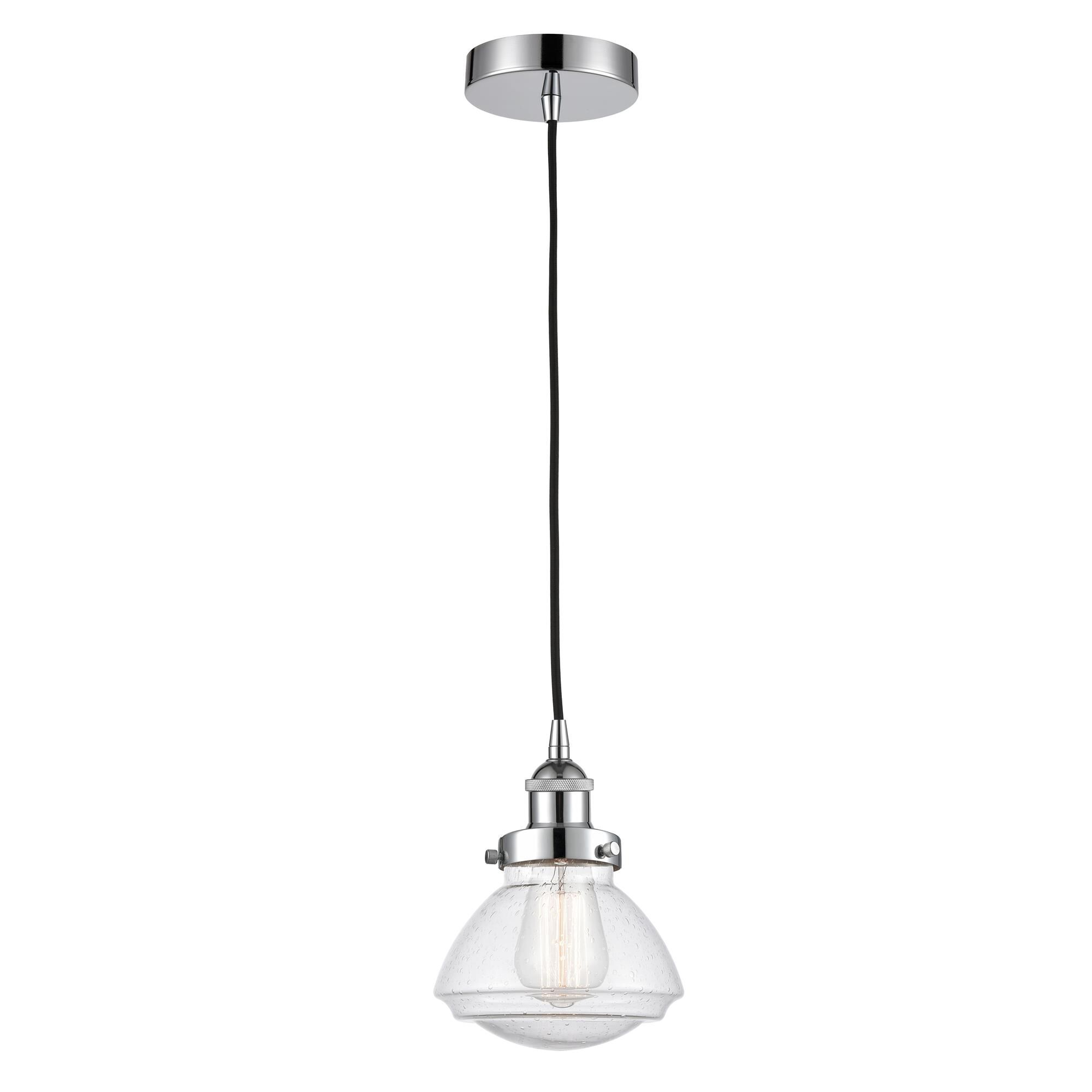 Shown in Polished Chrome finish and Clear glass