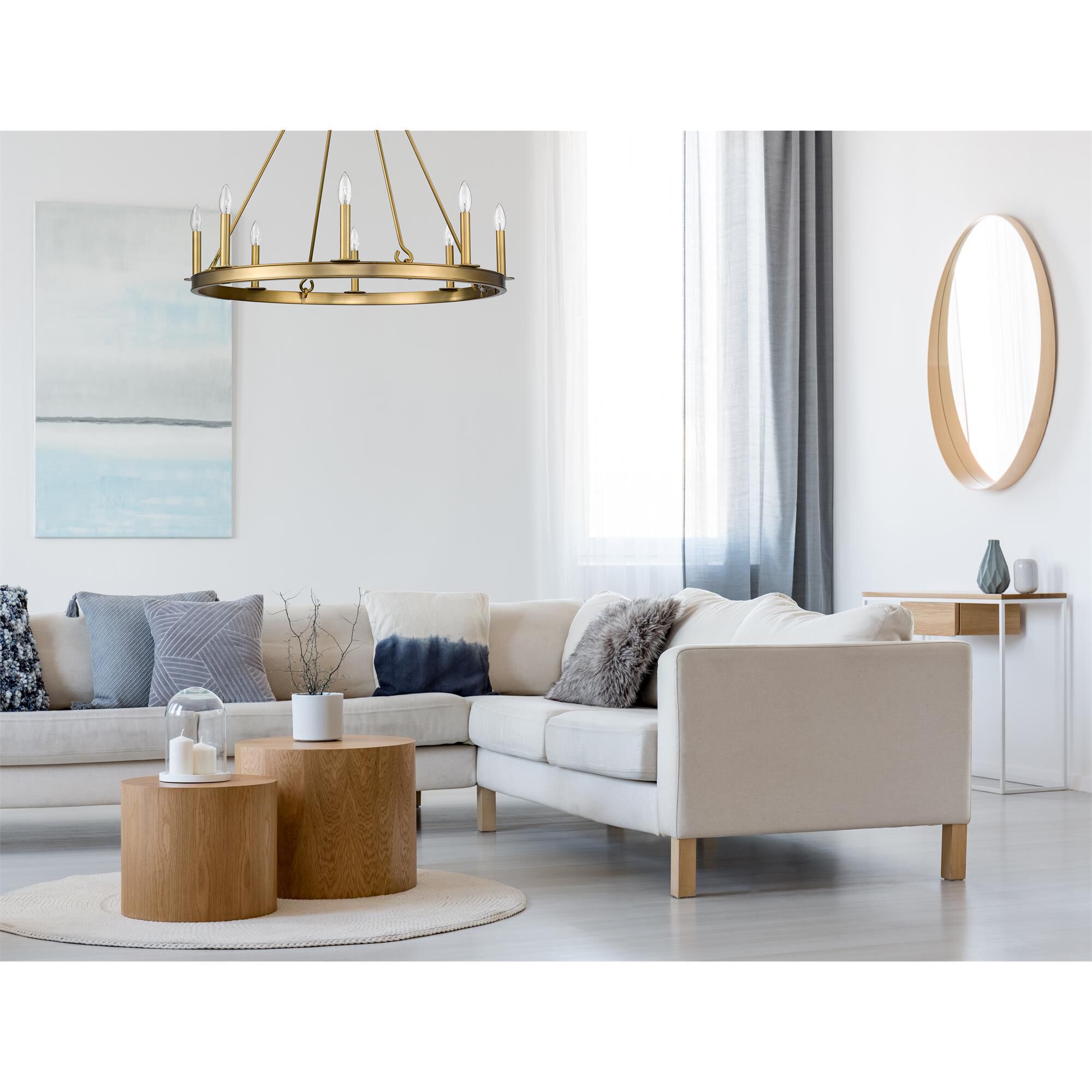 Barclay 33 Inch 8 Light Chandelier by Z-Lite