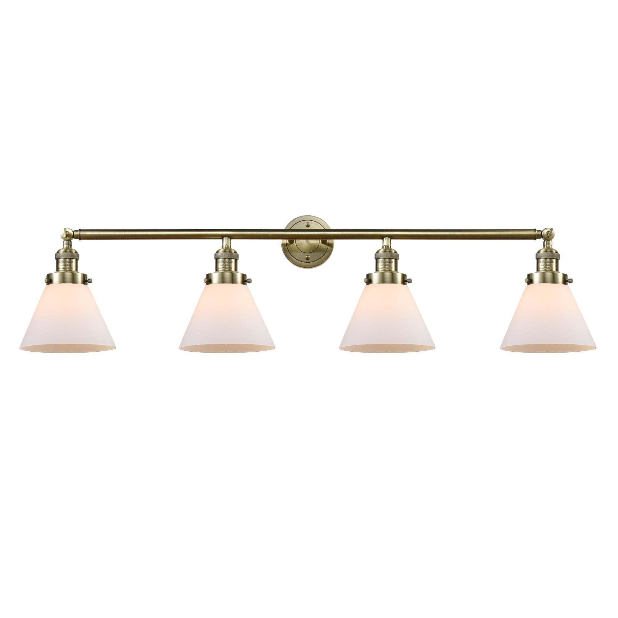 Bruno Marashlian Large Cone 43 Inch 4 Light Bath Vanity Light by Innovations Lighting