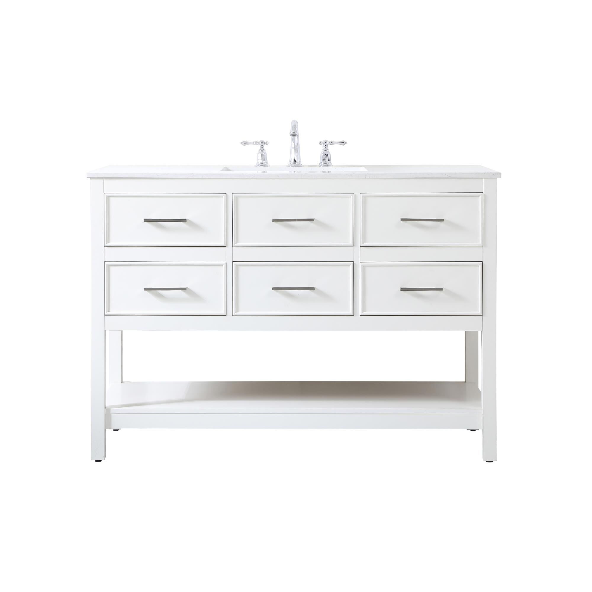 Shown in White finish