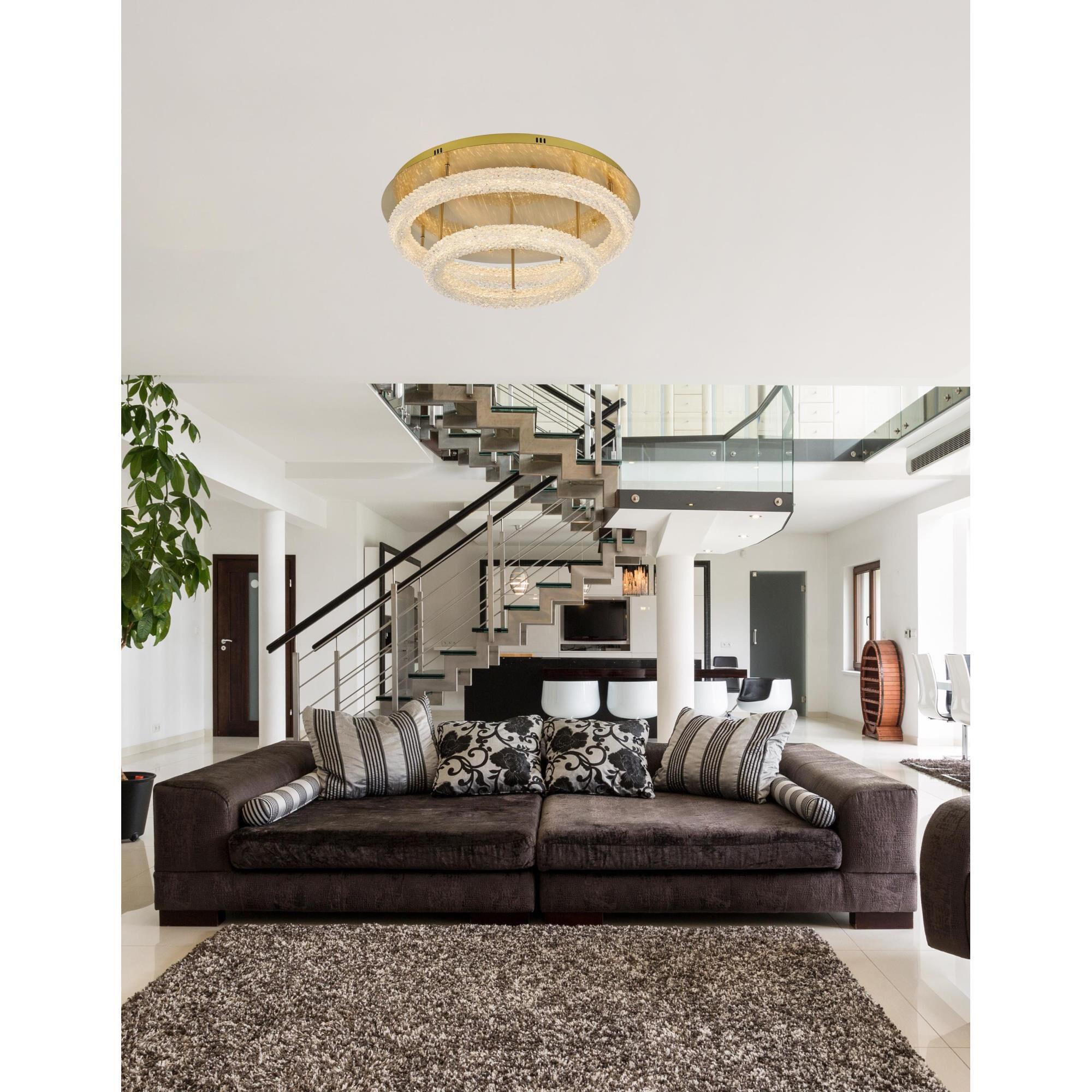 Bowen 30 Inch Flush Mount by Elegant Lighting