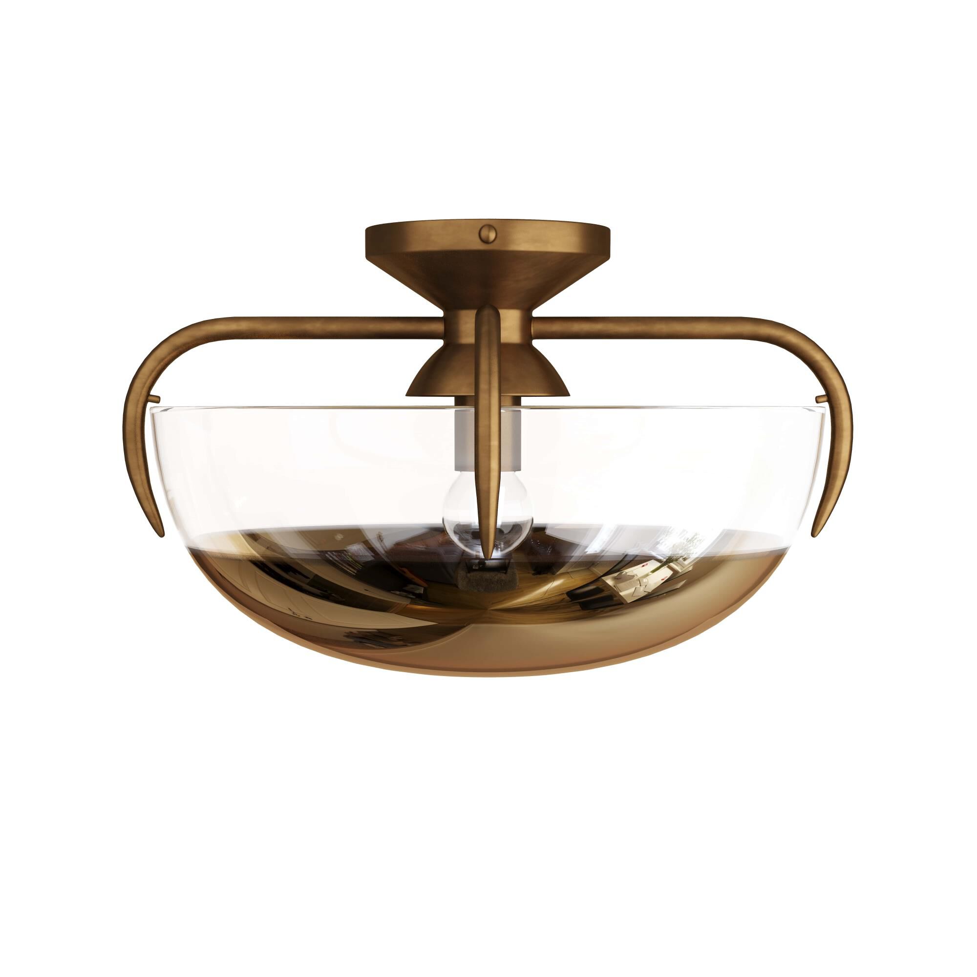 Corona 14 Inch 1 Light Flush Mount by Arteriors Home