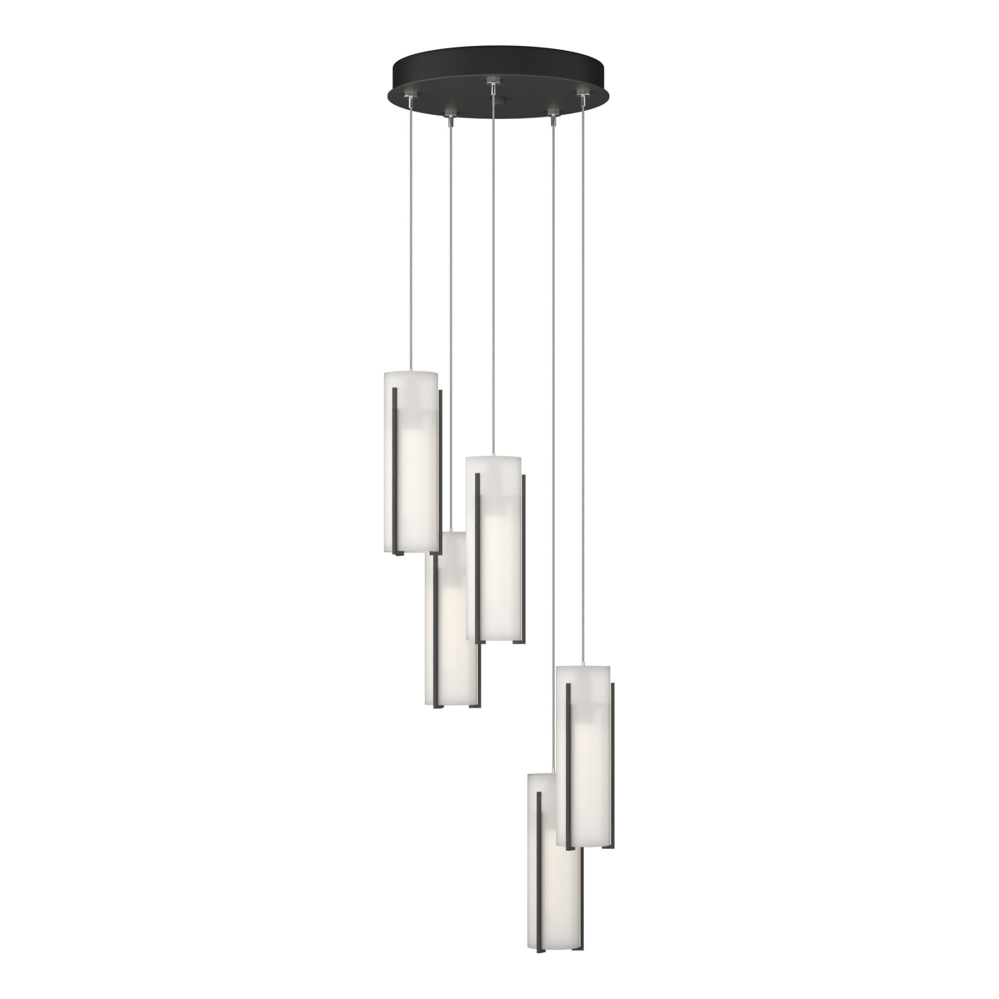 Exos Glass 14 Inch Multi Light Pendant by Hubbardton Forge