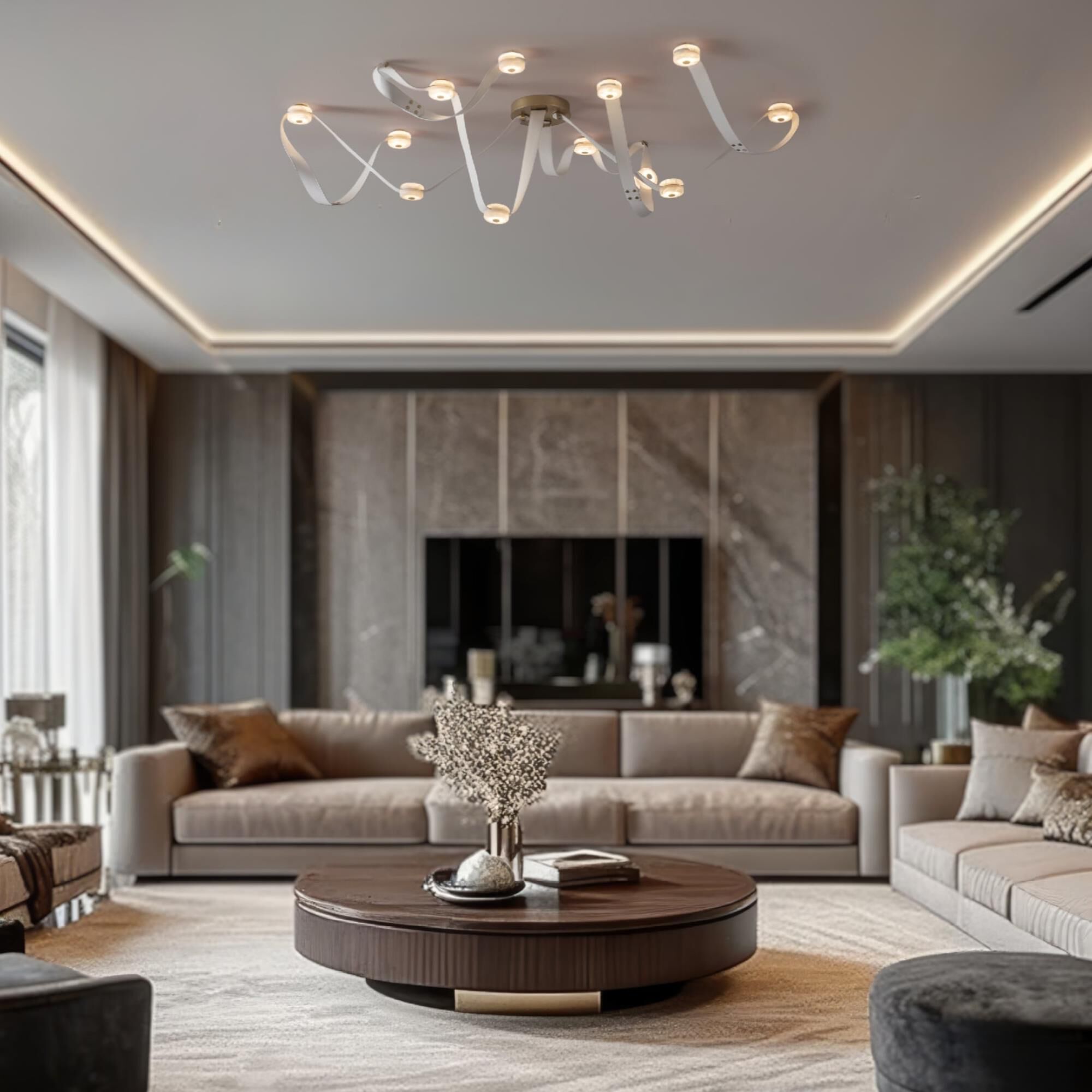 Snaps 87 Inch Multi Light Pendant by Hubbardton Forge