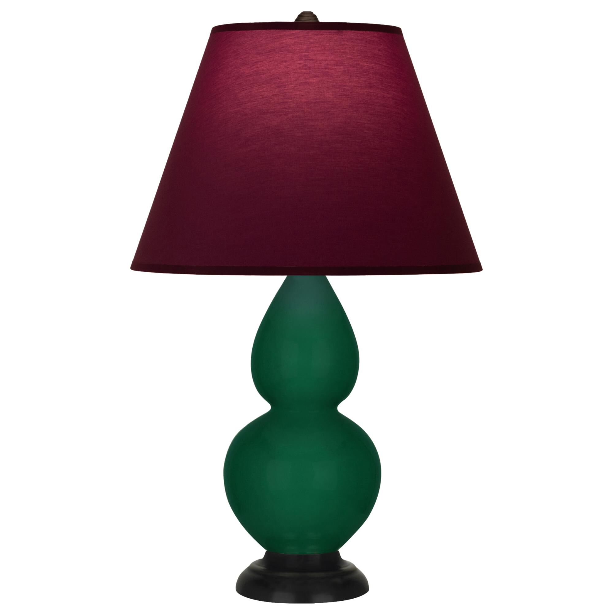 Shown in Jungle finish and Plum and Lavender shade and Deep Patina Bronze accent