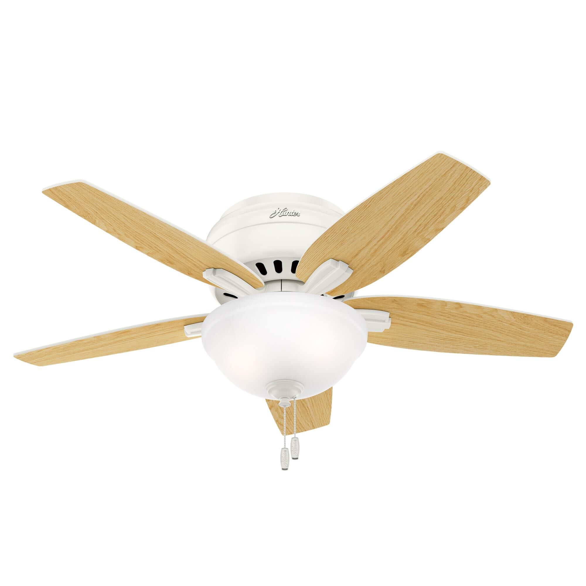 Newsome 42 Inch Flush Mount Fan with Light Kit,