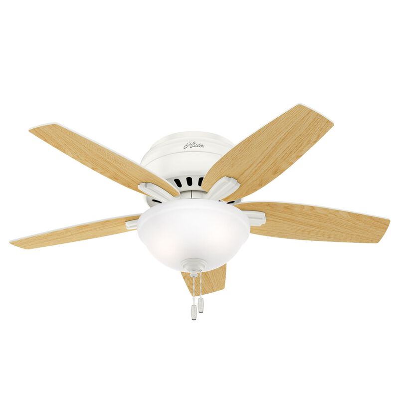 Newsome 42 Inch Flush Mount Fan with Light Kit by Hunter Fan