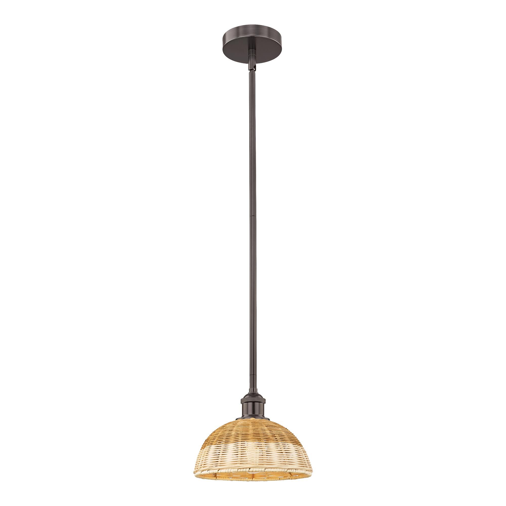 Shown in Oil Rubbed Bronze finish and Natural shade