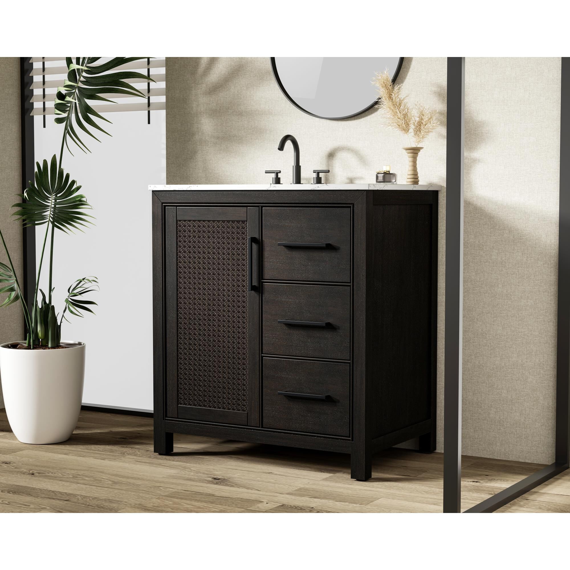 Alina 32 Inch Bath Vanity by Elegant Dcor