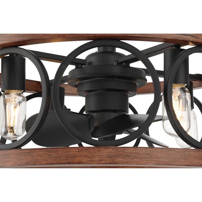 Haven 22 Inch Chandelier Ceiling Fan with Light Kit by Hunter Fan