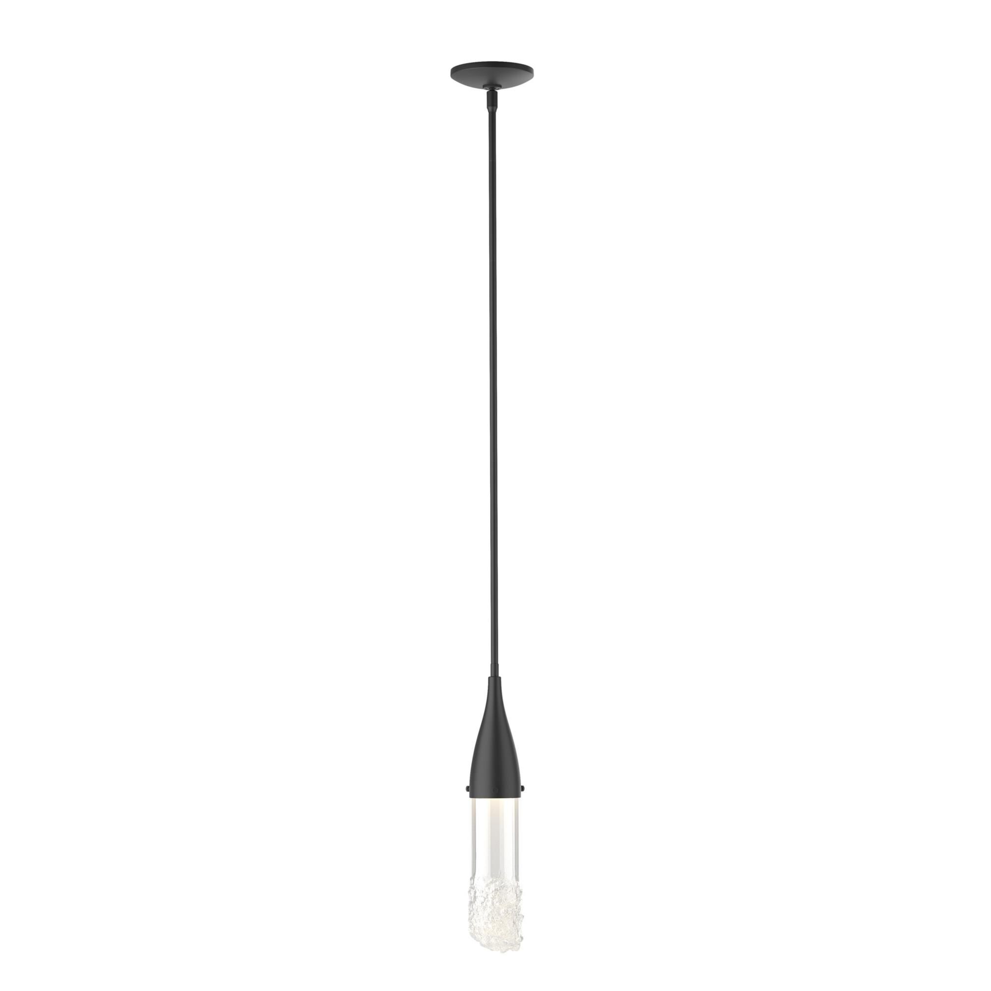 Shown in Black finish and Clear glass