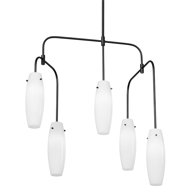 Cyan Medium Linear Chandelier by Troy Lighting